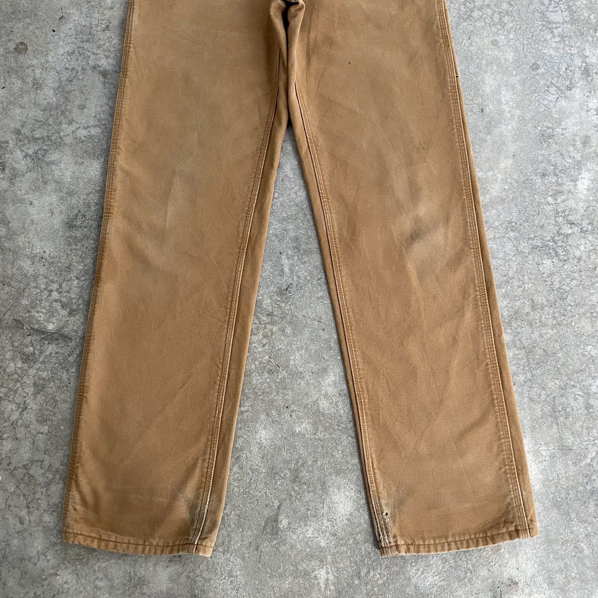 Carhartt Vintage Carhartt Blanket Lined Tan Carpenter Pants Size US 31 - 4 Thumbnail