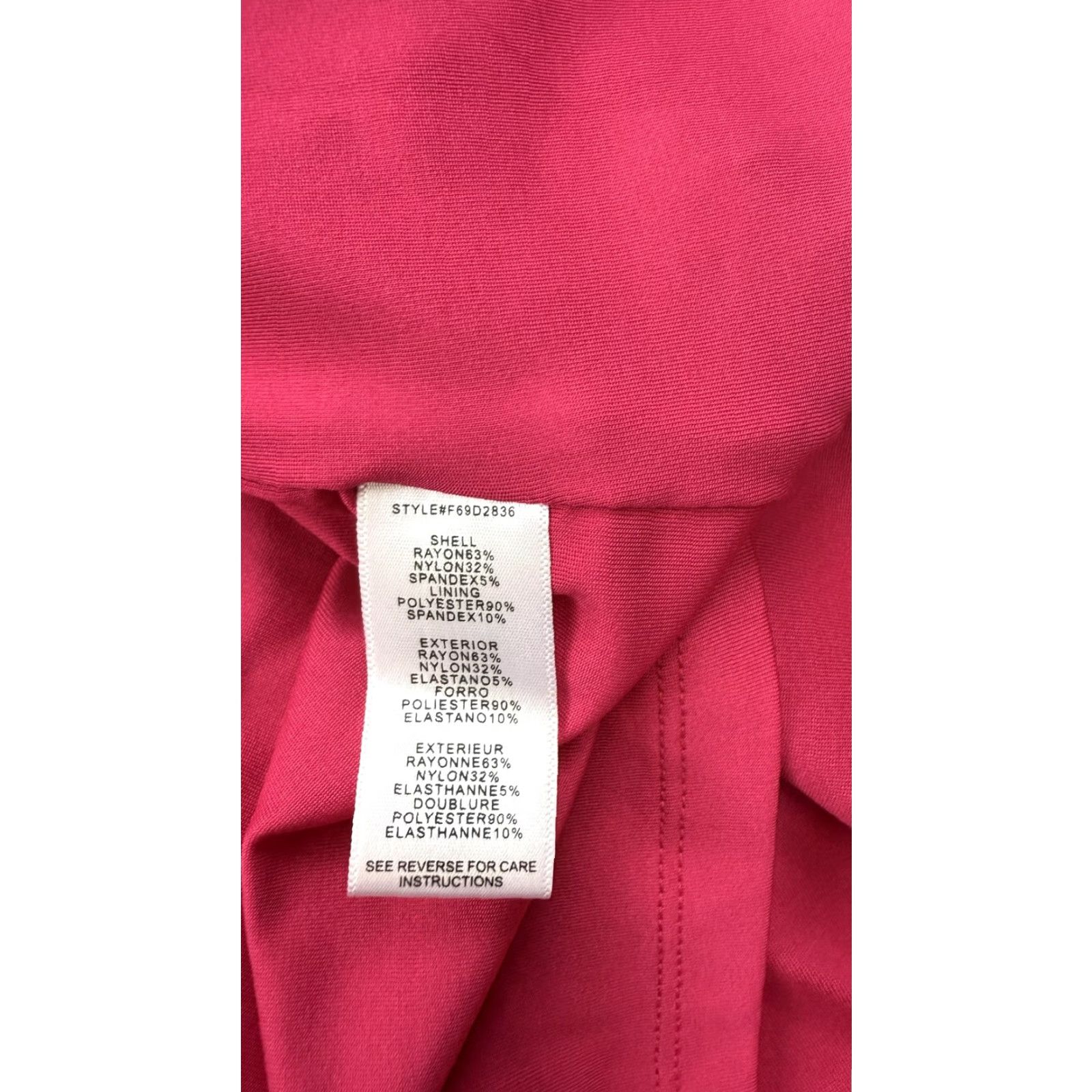 Vintage Adelyn Rae Dress Womens Small Magenta Pink Fit & Flare Skater High Low Pleated Size S / US 4 / IT 40 - 6 Thumbnail