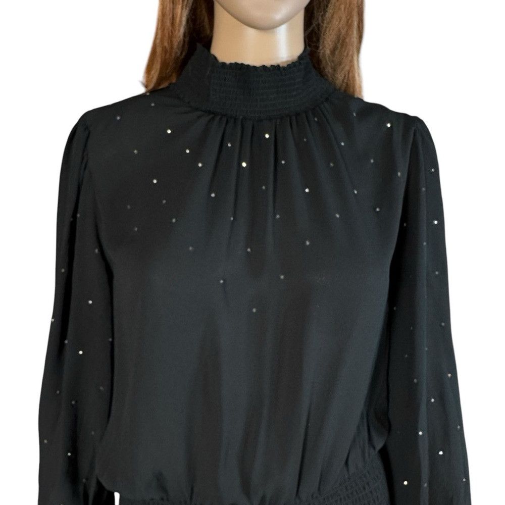 White House Black Market NWT New White House Black Market Long Sleeve Blouson Black Size M / US 6-8 / IT 42-44 - 3 Thumbnail