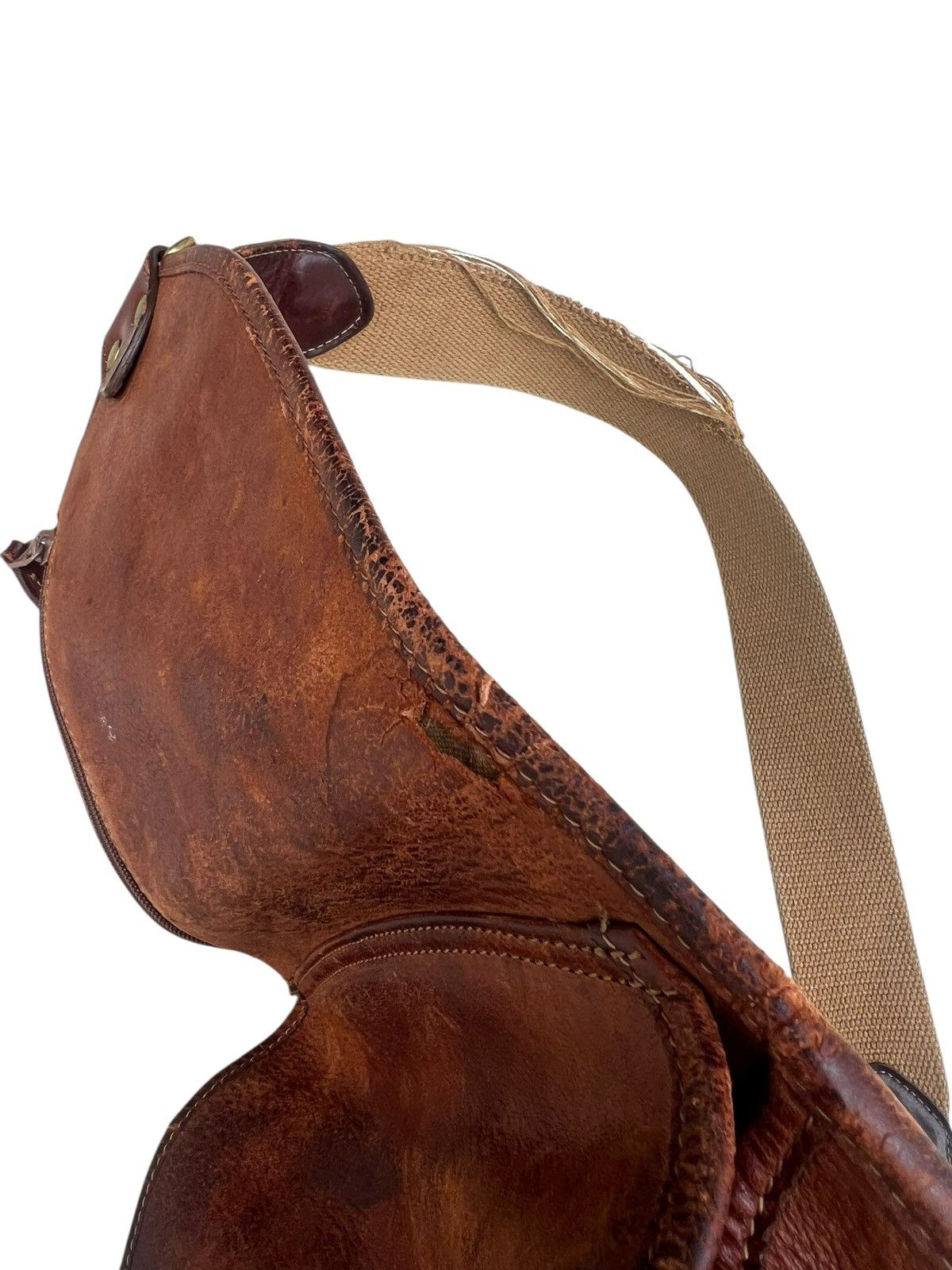 Leather Distressed Patina Leather Cross Body Bag Marley Hodgson Size ONE SIZE - 14 Thumbnail