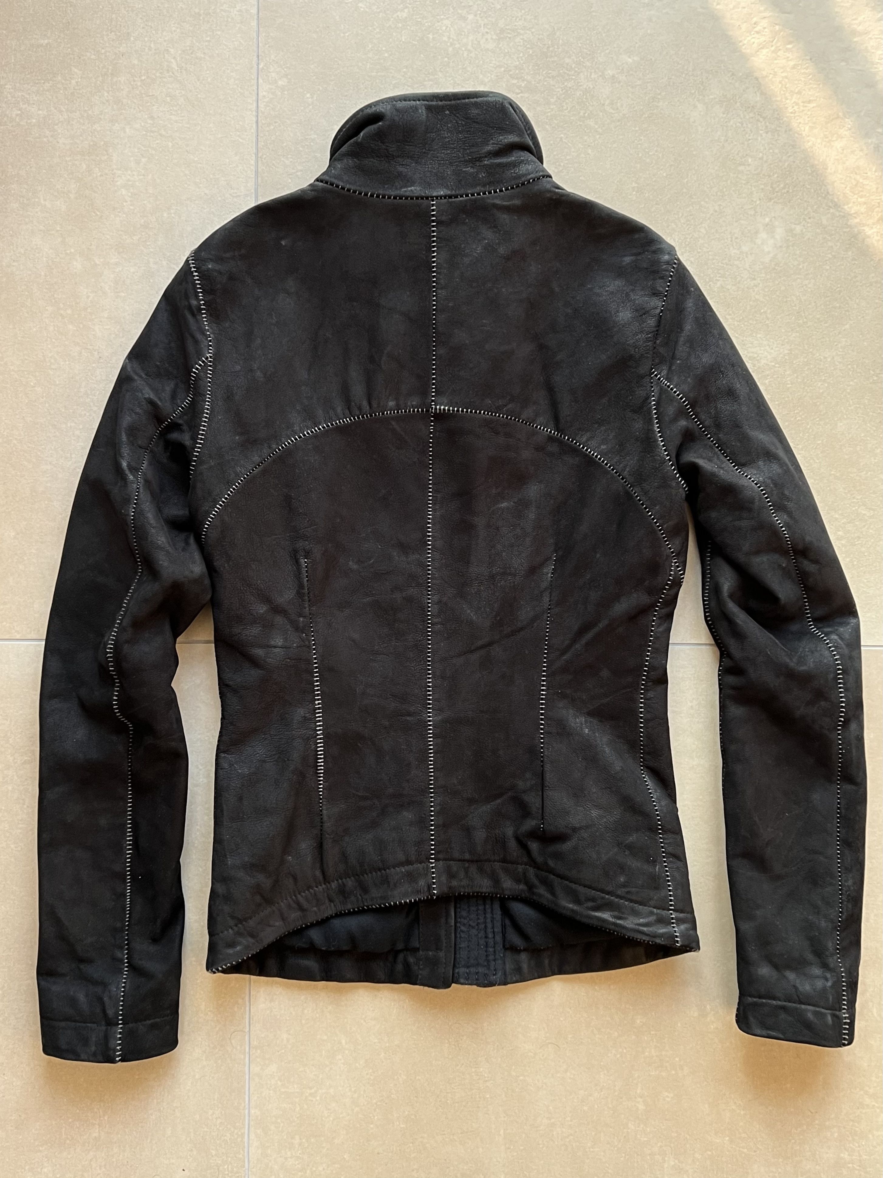 10sei0otto 10sei0otto Scar Stitch Cow Leather Avant-Garde Jacket Size XS / US 0-2 / IT 36-38 - 4 Thumbnail