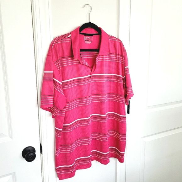 Chaps Chaps 78 Golf Stay-Dry Striped Polo Tee Size US XXL / EU 58 / 5 - 3 Thumbnail