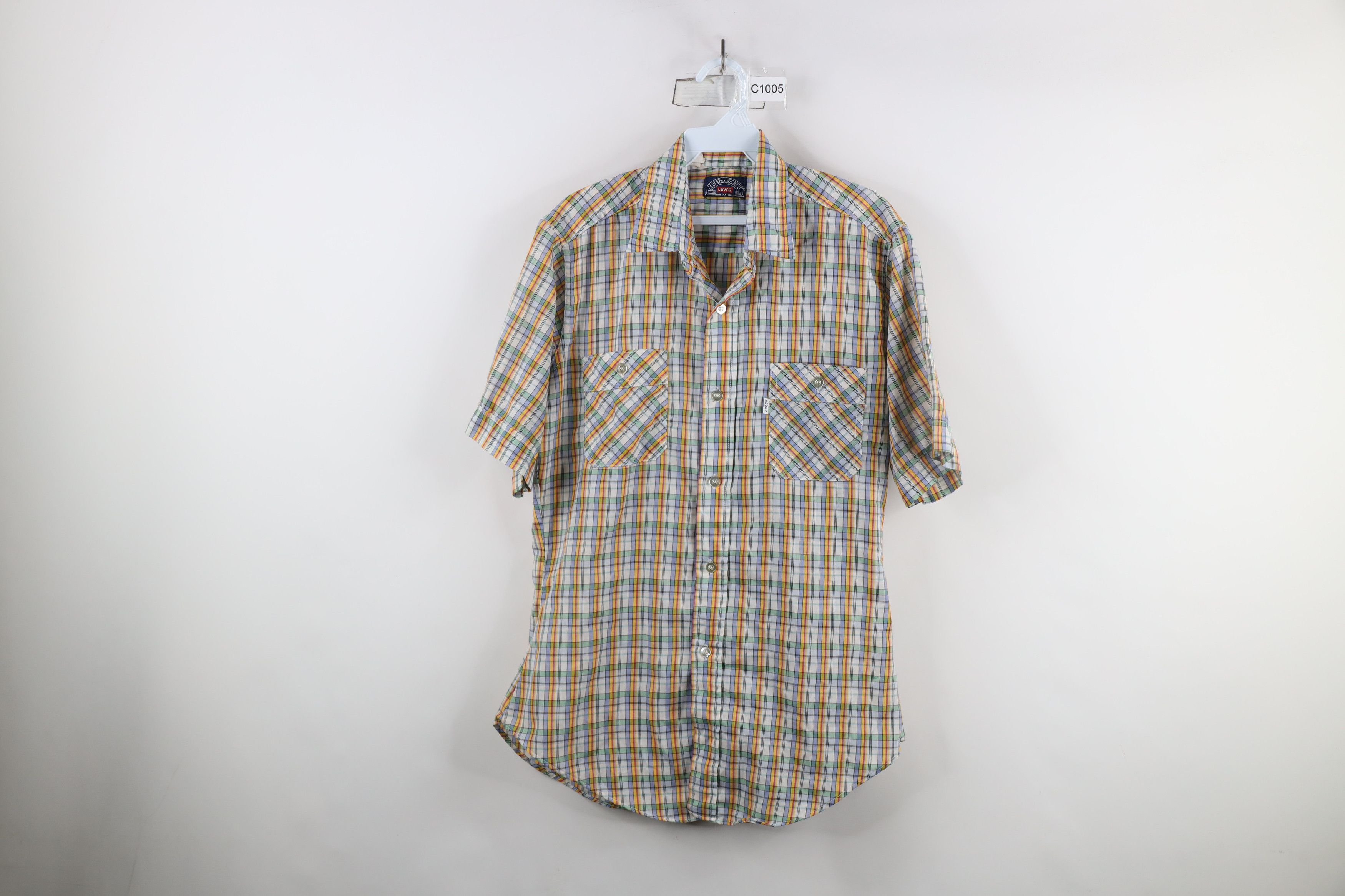 Levi's × Vintage Vintage 70s Levis Western Short Sleeve Button Shirt USA Size US M / EU 48-50 / 2 - 1 Thumbnail