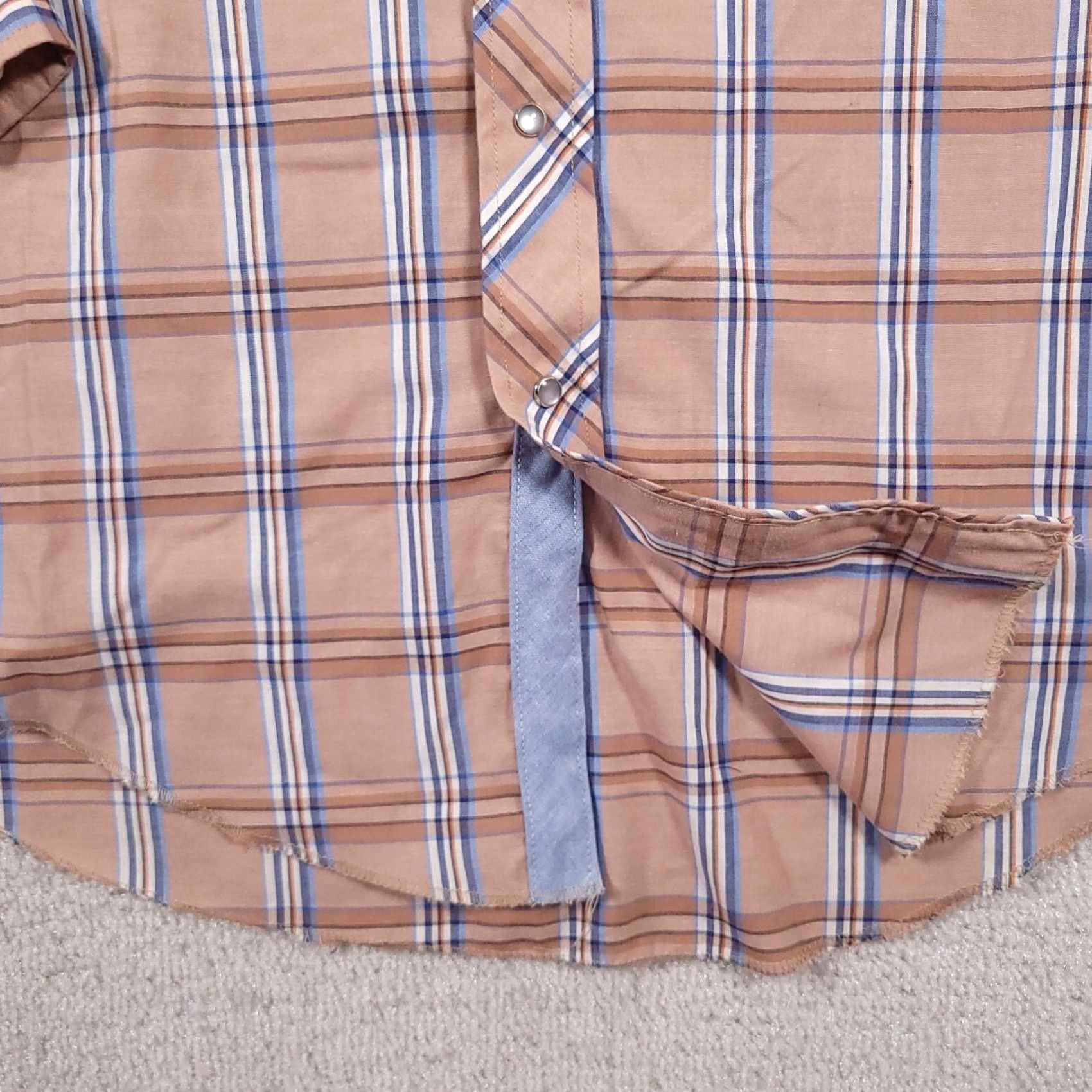 Vintage VINTAGE Chute #1 Shirt Brown Check Pearl Snap Cowboy Rodeo Western Mens 15.5 33 Size US L / EU 52-54 / 3 - 6 Thumbnail