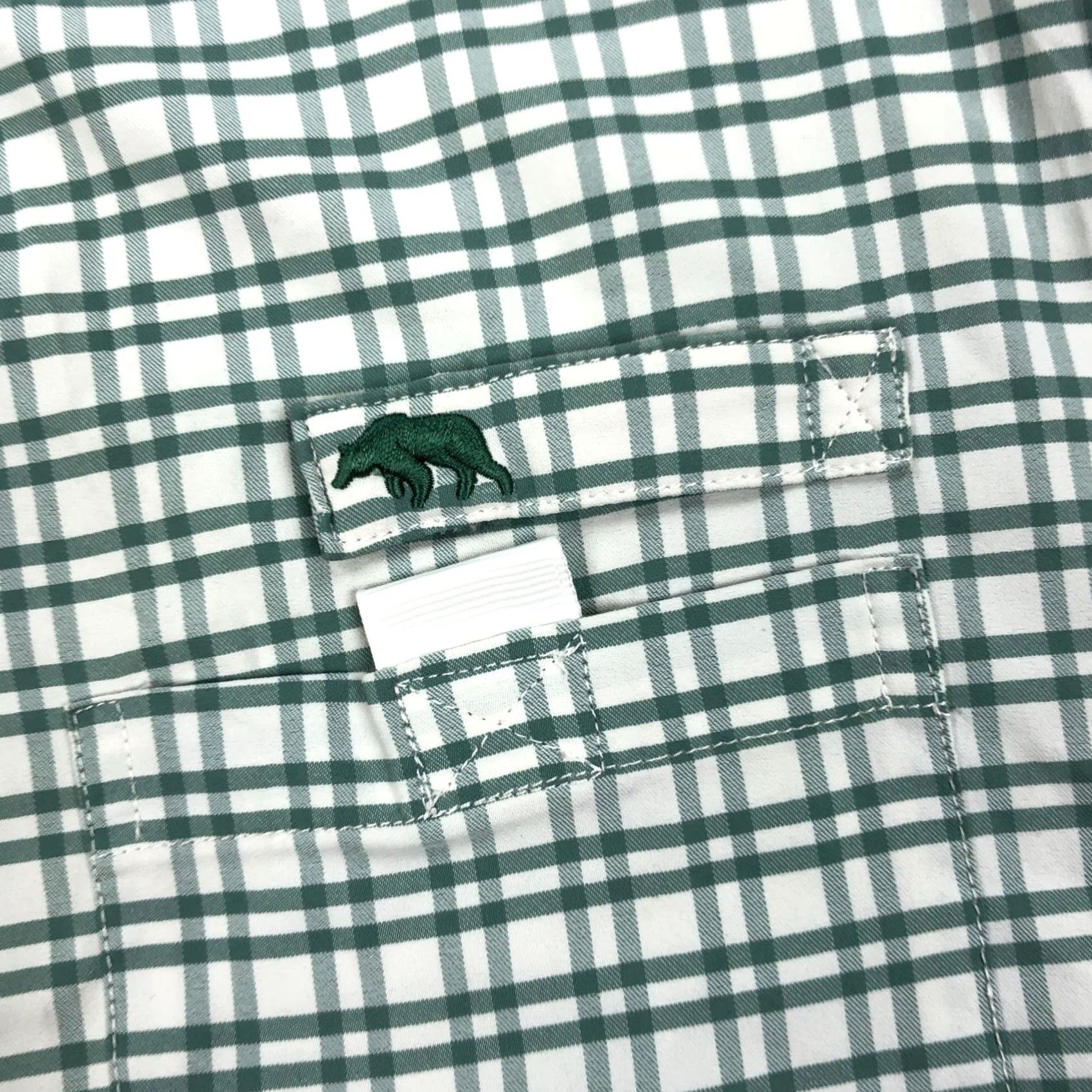 Vintage Onward Reserve Shirt Mens M Performance Nylon Green Gingham Check Shirt Size US M / EU 48-50 / 2 - 4 Thumbnail