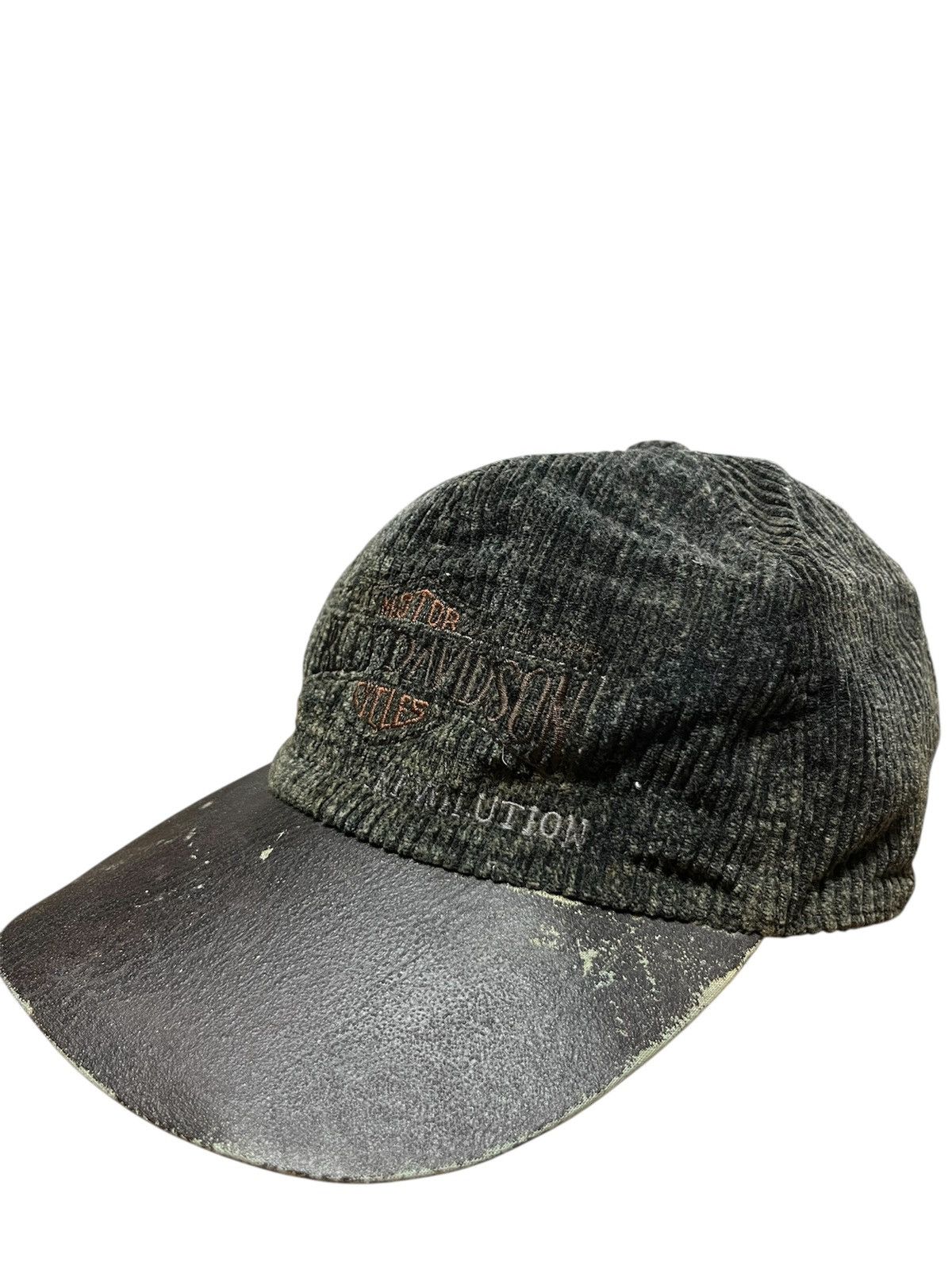 Harley Davidson × Vintage Vintage 80s/90s Harley-Davidson Corduroy Cap Size ONE SIZE - 2 Thumbnail