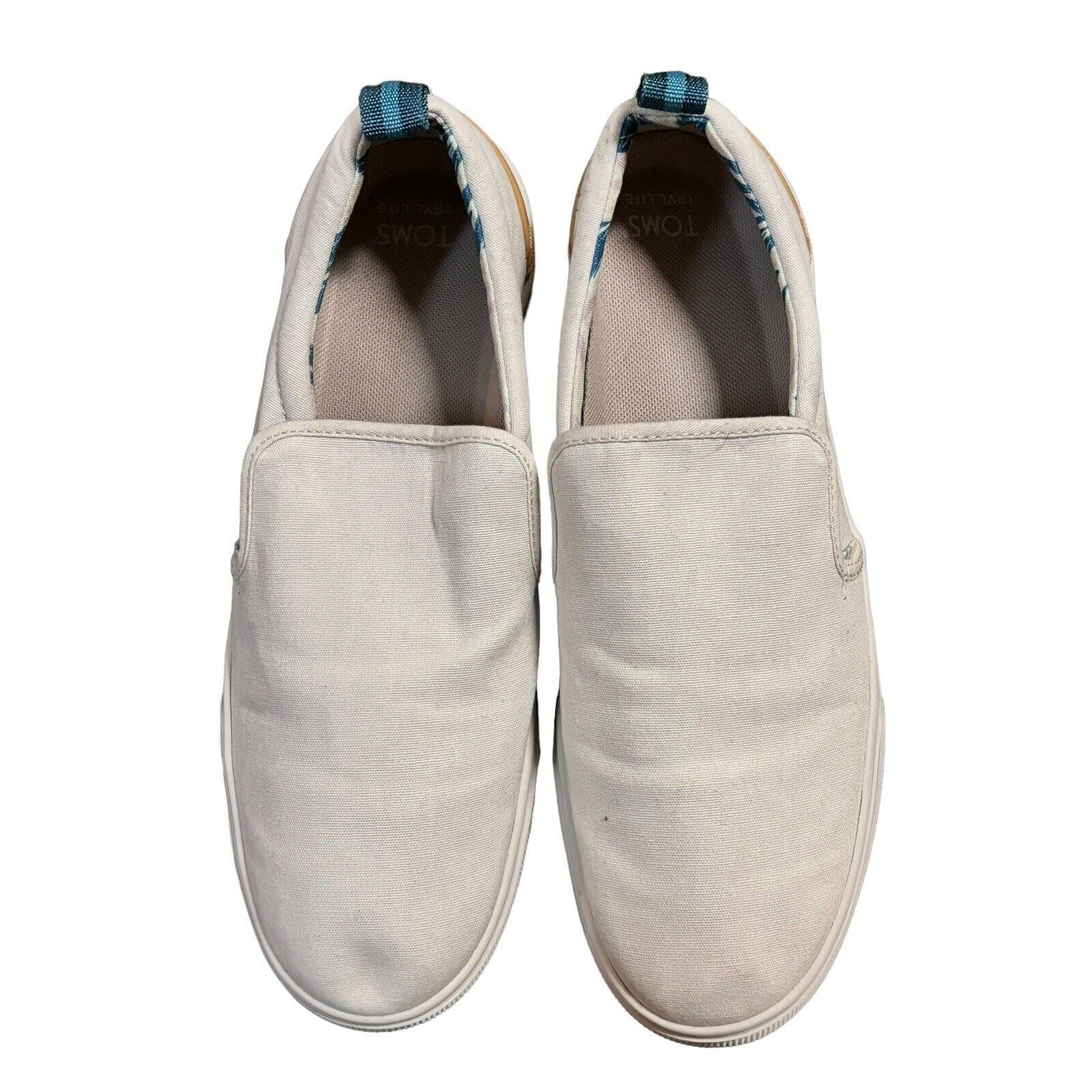 Toms TOMS Travel Lite Slip On Shoes Off White Birch Canvas Size 9 Grailed