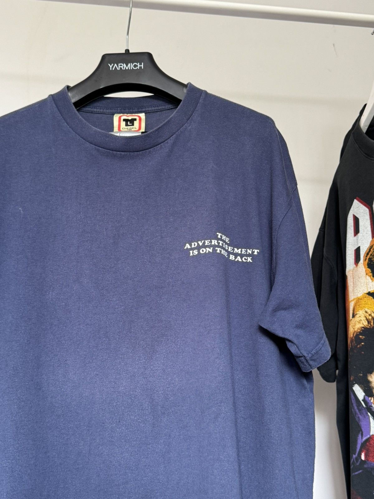 Diesel Vintage 90s Diesel Advertisement Logo Faded Heavy Tee Size US XL / EU 56 / 4 - 5 Thumbnail