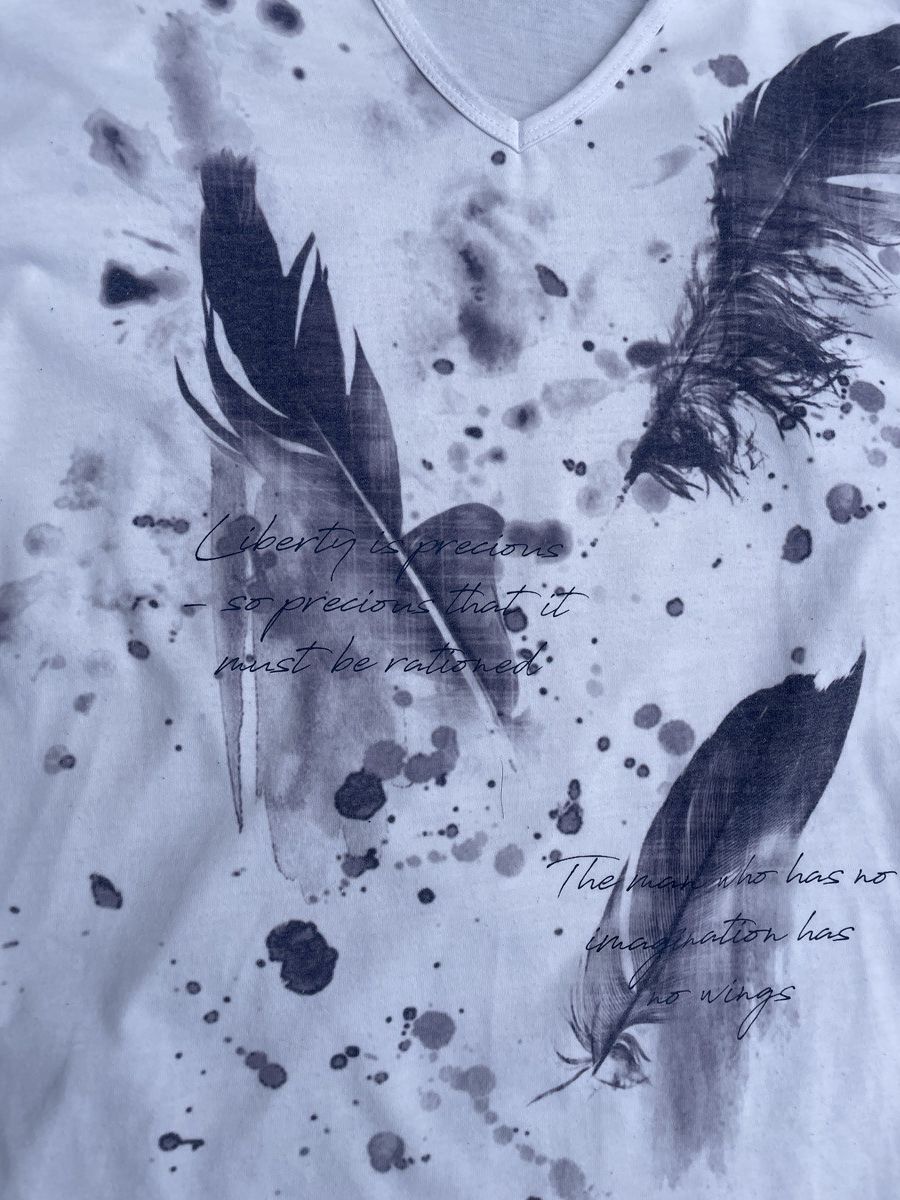 If Six Was Nine 2000s Japanese archive Vkei Feather Poem Long Sleeve Tee Size US S / EU 44-46 / 1 - 7 Thumbnail
