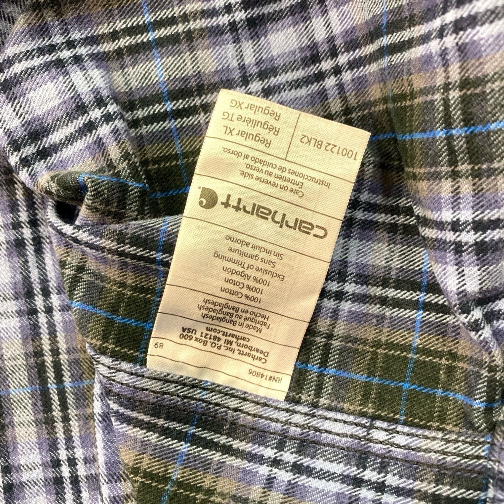 Carhartt Carhartt Shirt Plaid Flannel Long Sleeve Men XL Multicolor Heavy Workwear Casual Size US XL / EU 56 / 4 - 5 Thumbnail