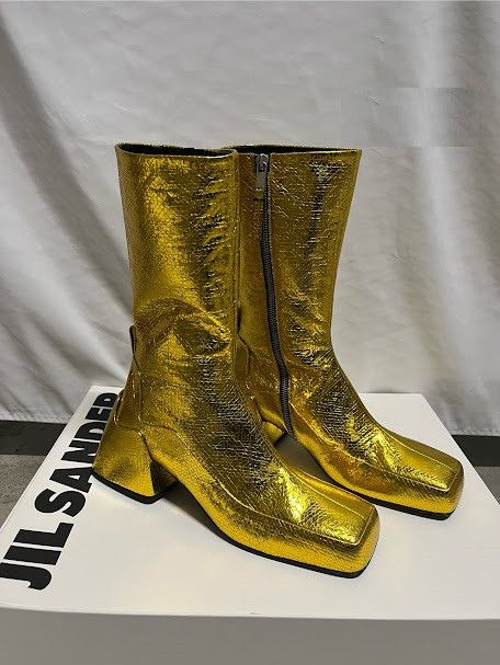 Jil Sander o1loc1c1124 Boot in Gold Size US 7 / IT 37 - 1 Preview