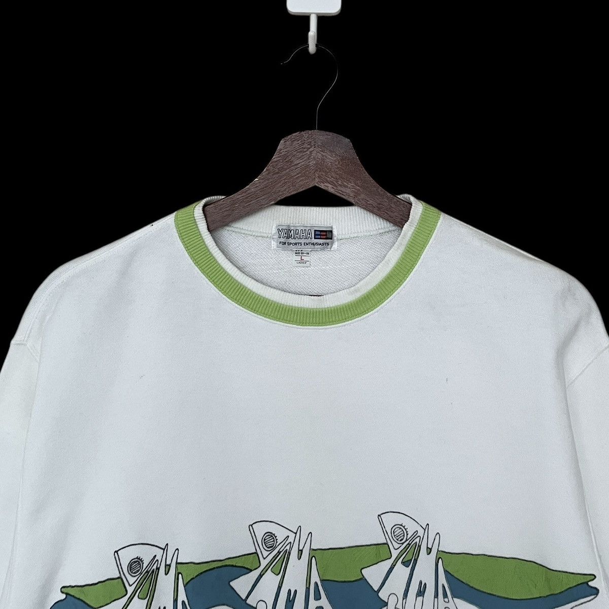 Vintage × Yamaha Vintage Brand Yamaha Sweatshirt 1990s Size US L / EU 52-54 / 3 - 3 Thumbnail