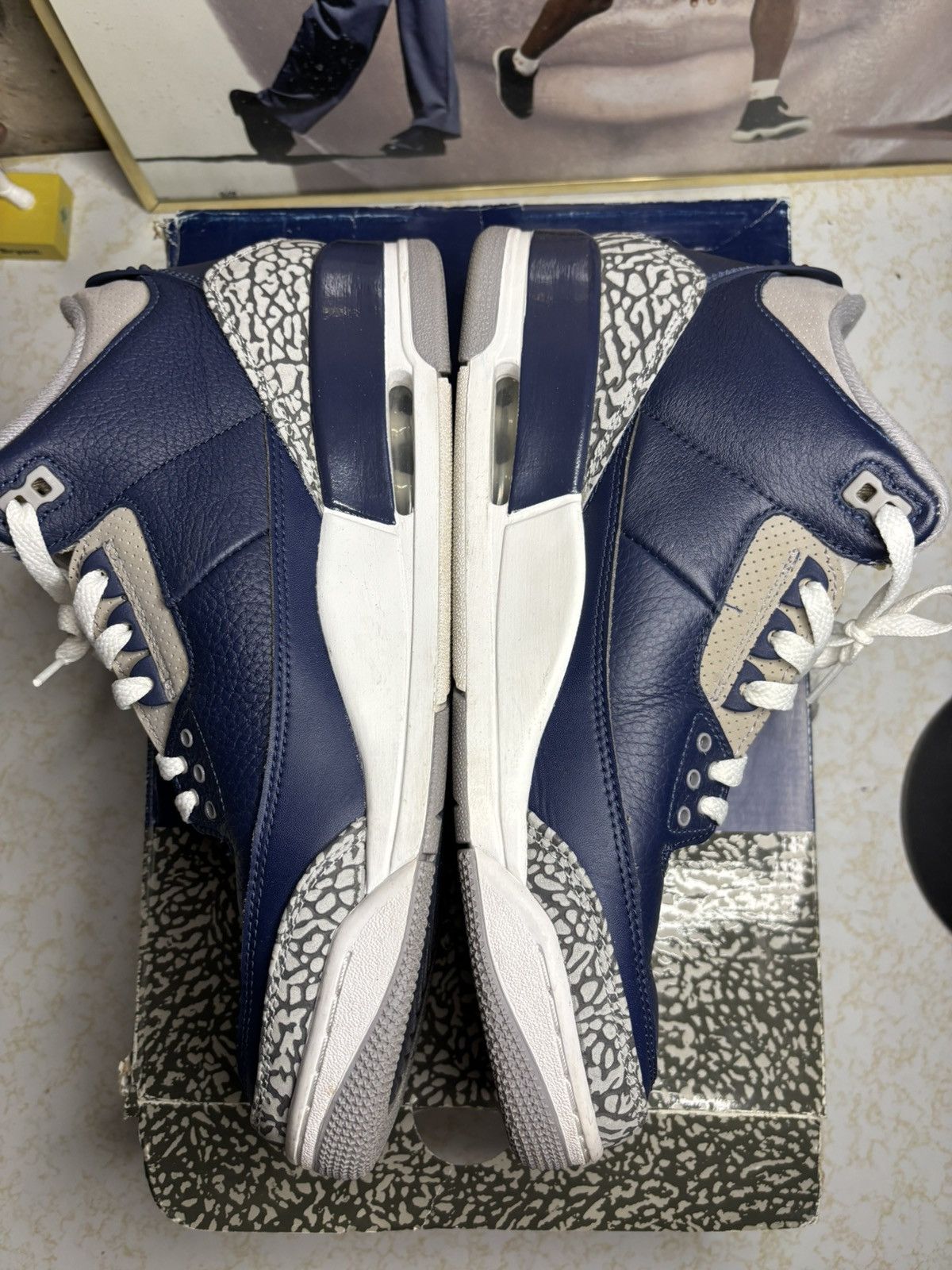 Jordan Brand Air Jordan 3 Retro Georgetown Size US 11 / EU 44 - 3 Thumbnail