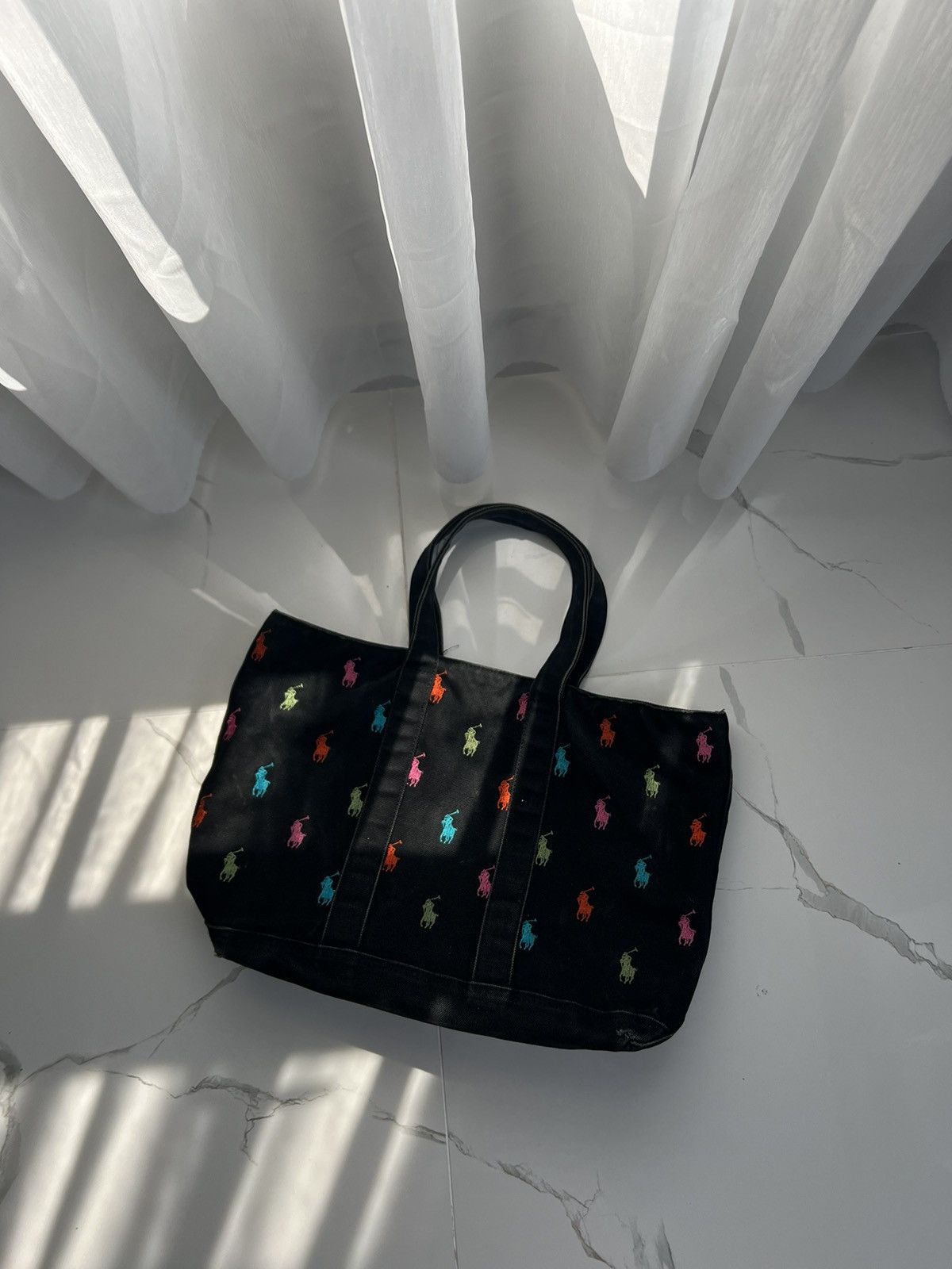 Ralph Lauren × Vintage 90’s RARE RALPH LAUREN MONOGRAM BAG RETRO Size ONE SIZE - 1 Thumbnail