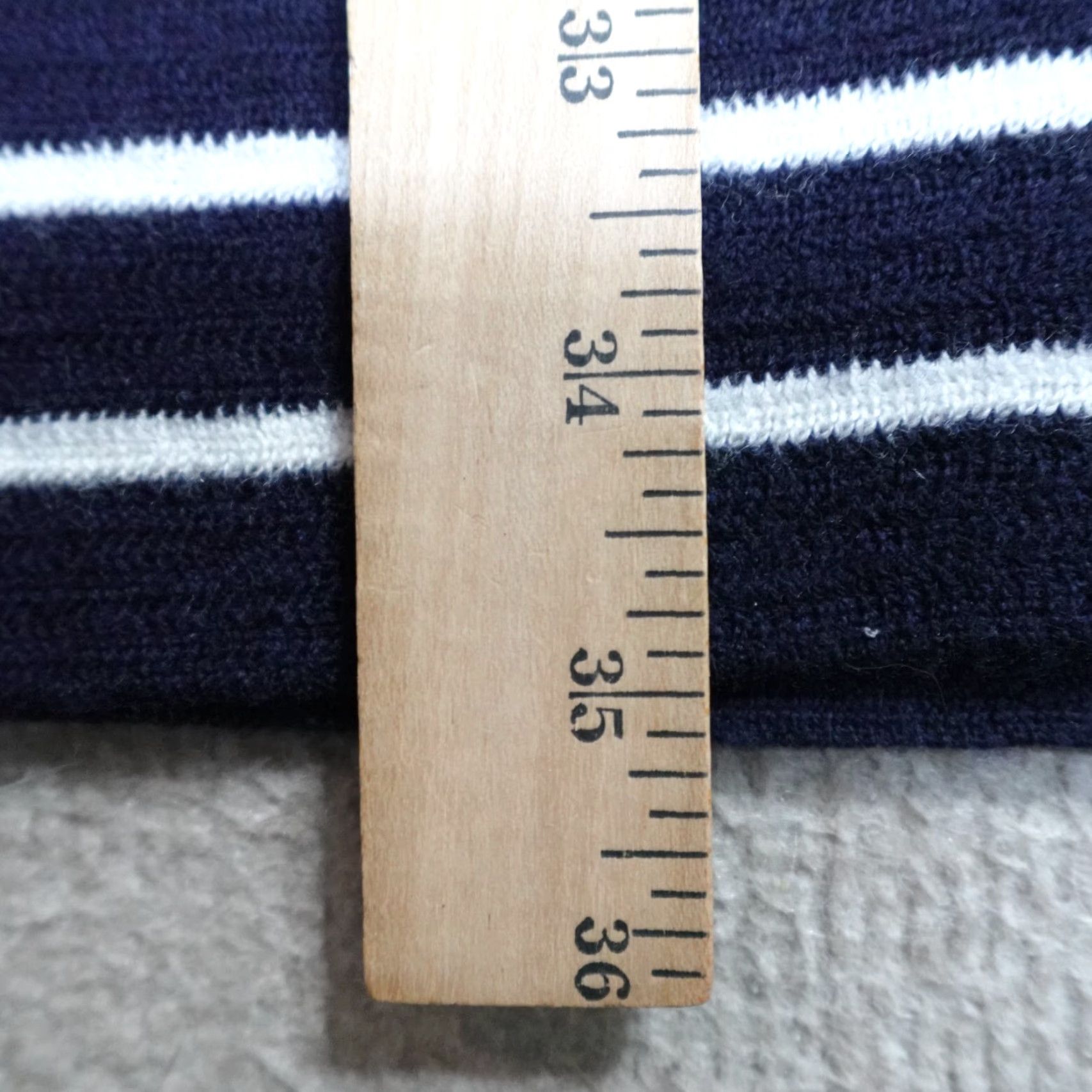 J.Crew J.Crew Womens Dress XS Blue Striped 100% Wool Sweater C8987 Size XS / US 0-2 / IT 36-38 - 7 Thumbnail