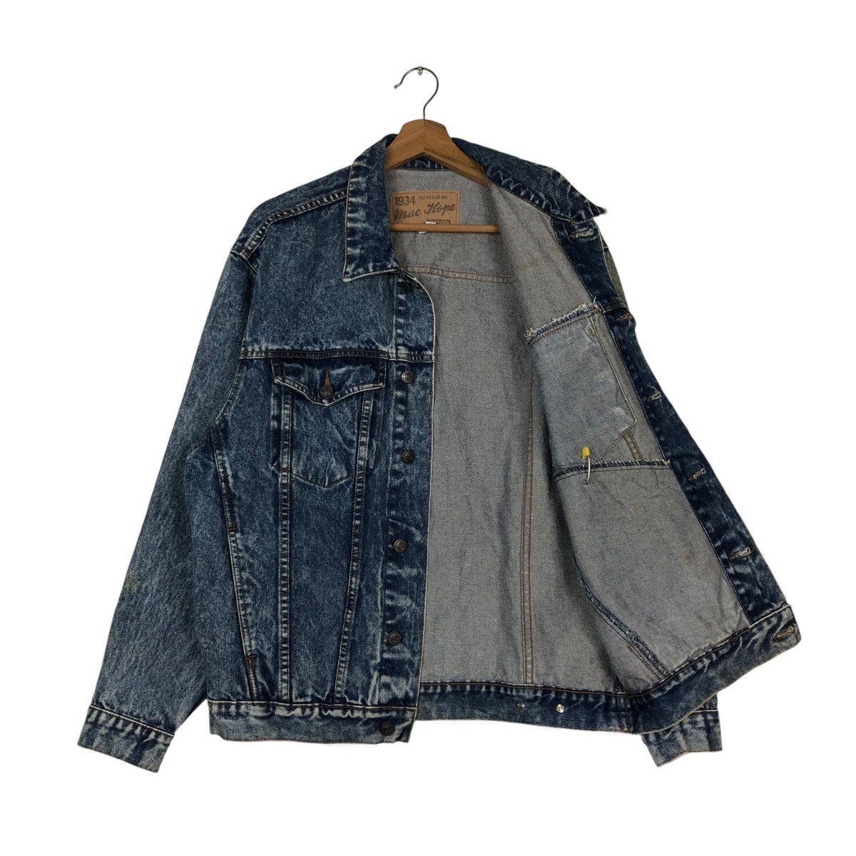 Japanese Brand 🔥VINTAGE RUSTY TRUCKER DENIM JACKET MAC HOPE ISSEY MIYAKE Size US M / EU 48-50 / 2 - 13 Thumbnail