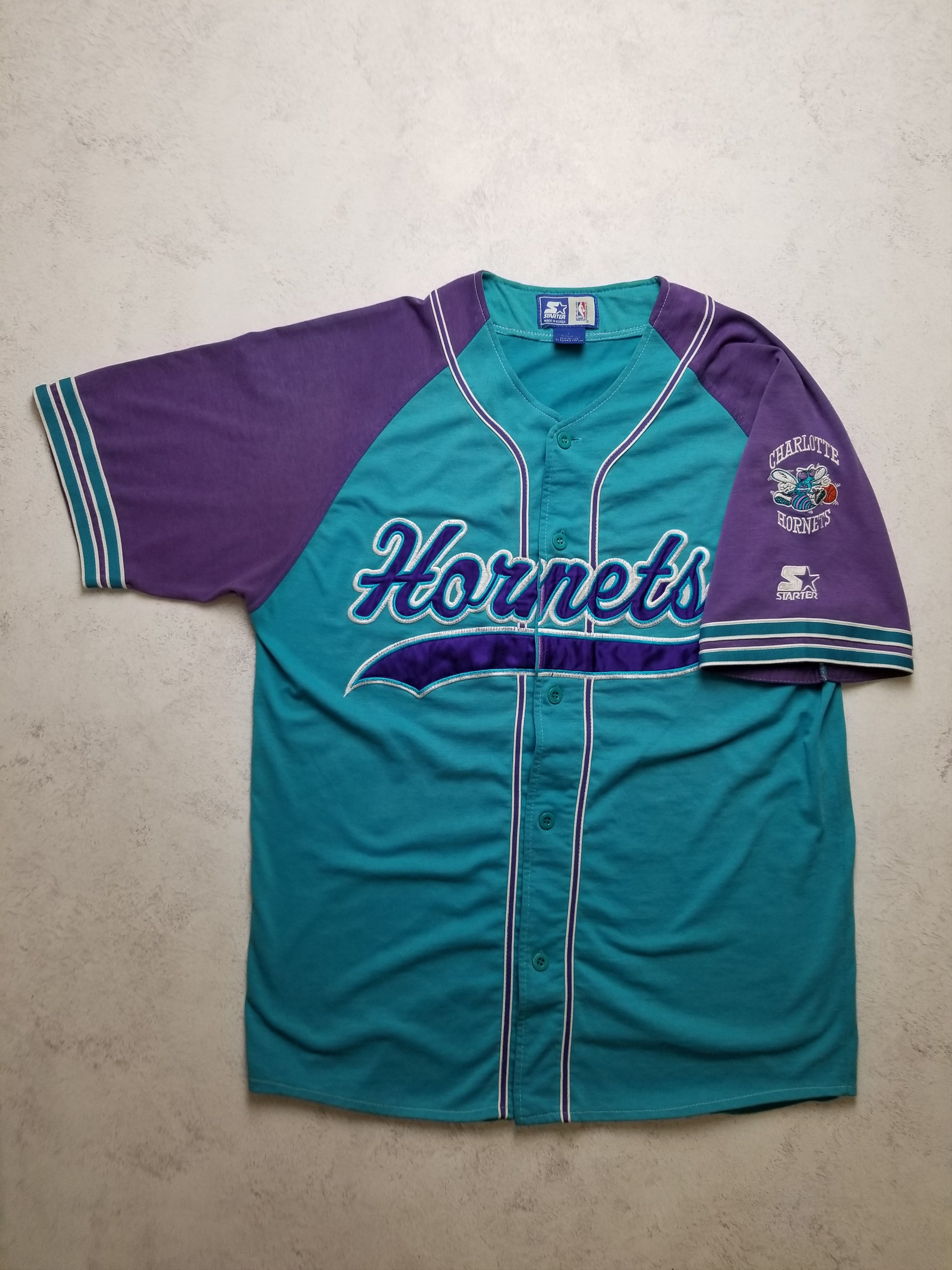 Starter VTG Starter Charlotte Hornets 90s Retro Basketball Jersey Size US L / EU 52-54 / 3 - 8 Thumbnail