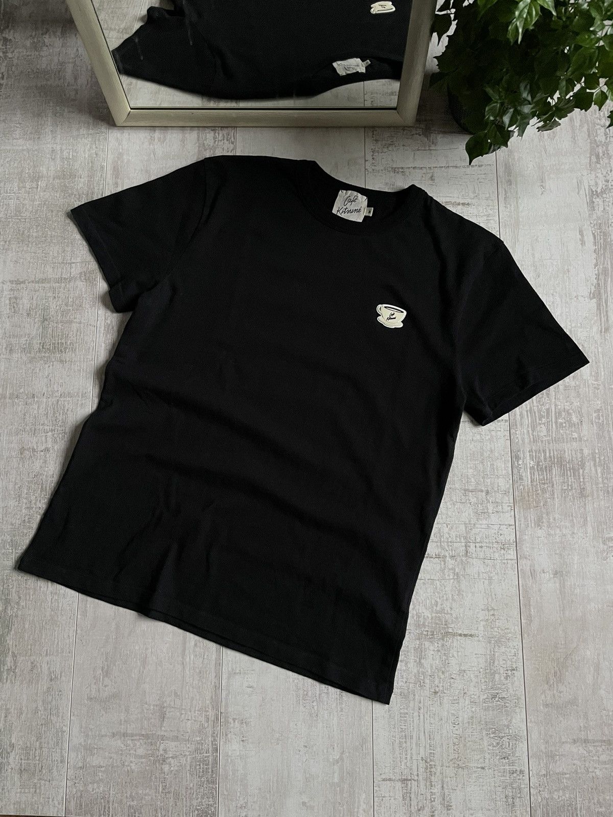 Maison Kitsune Maison Kitsuné Cafe Paris T-Shirt Black Size US M / EU 48-50 / 2 - 1 Thumbnail