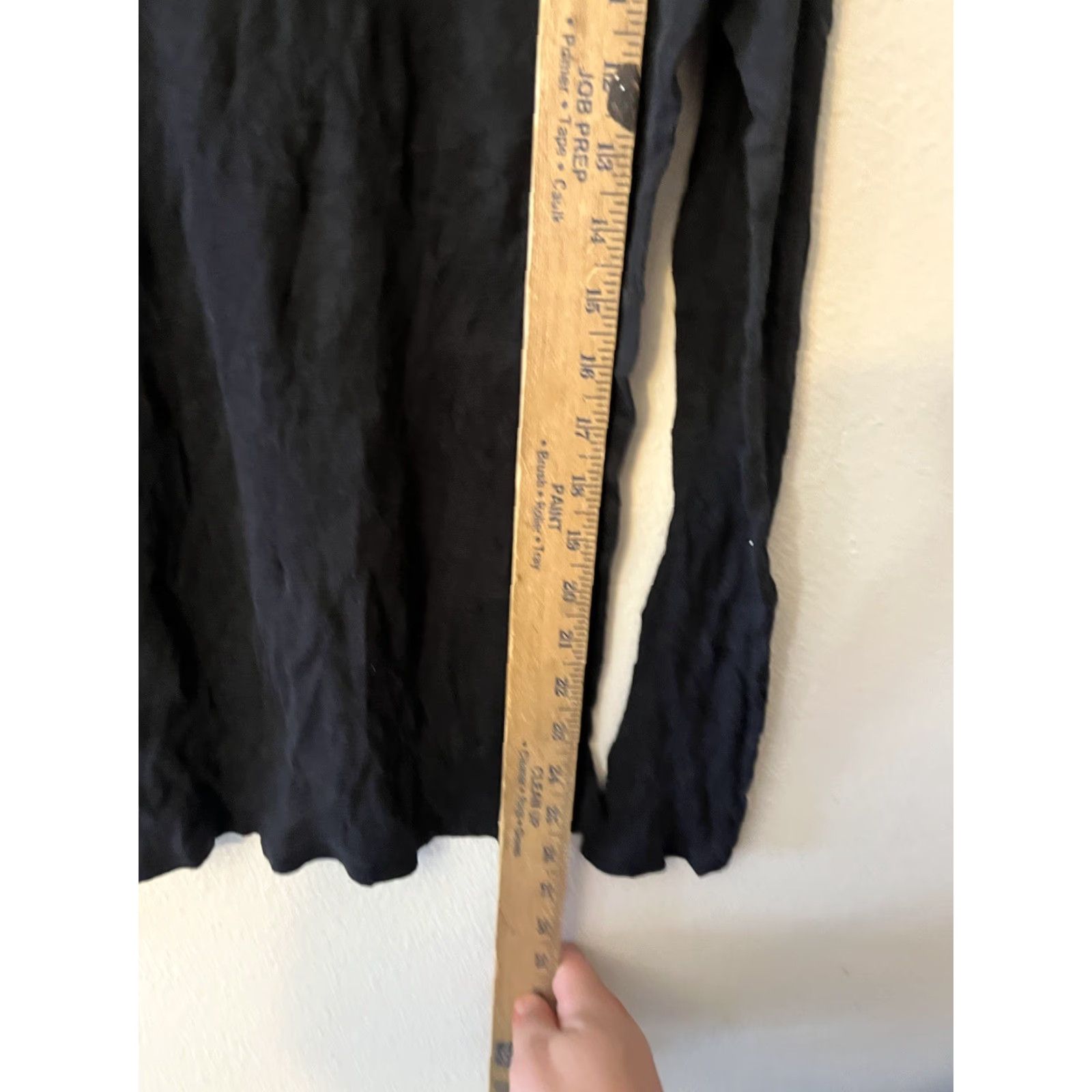 H&M H&M Logg Shirt Women L Reg Fit Black Long Sleeve Round Neck Size L / US 10 / IT 46 - 4 Thumbnail