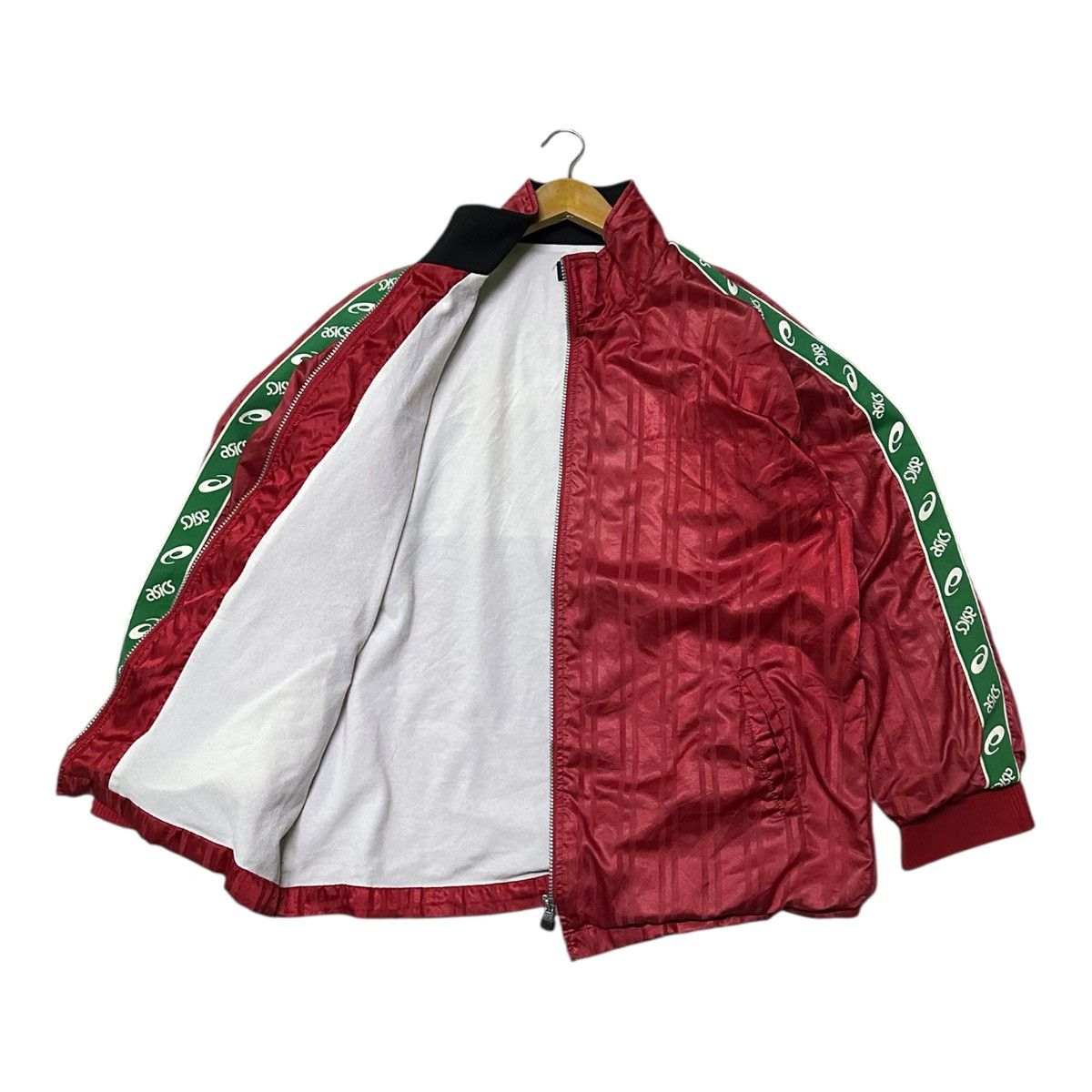 Asics Vintage 90s Asics zipper track jacket side tape Size US L / EU 52-54 / 3 - 2 Thumbnail