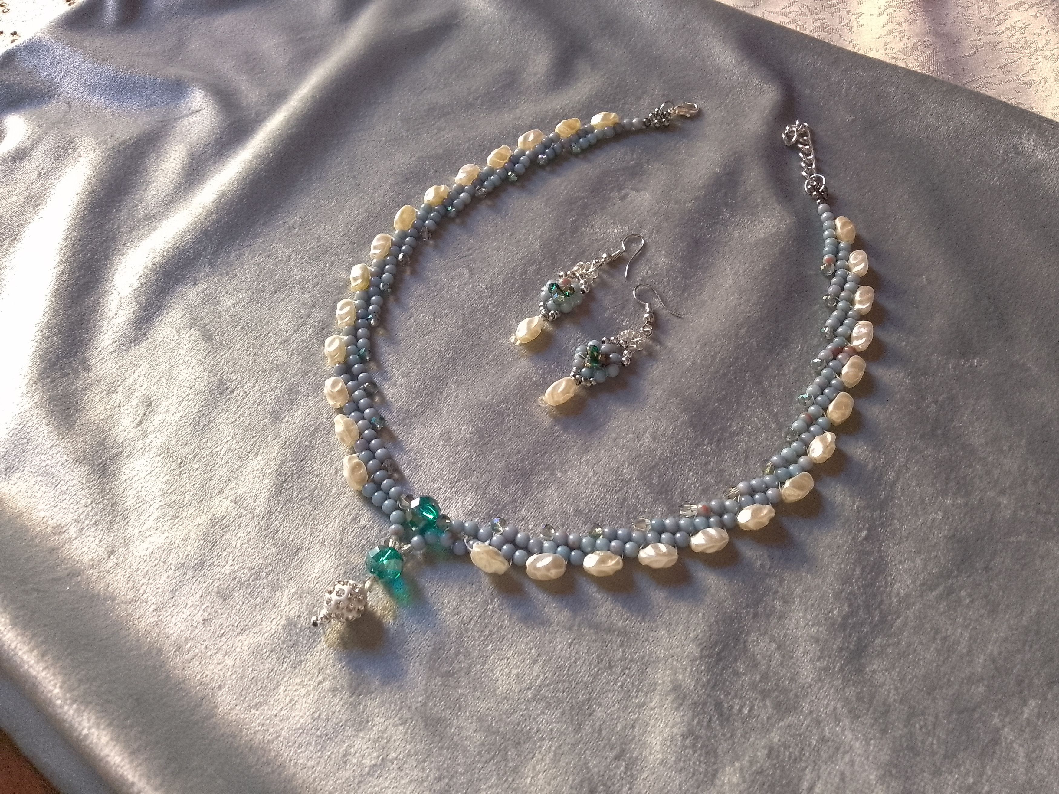 Handmade Necklace Elegant Vintage Style Earrings Pearls. Size ONE SIZE - 4 Thumbnail
