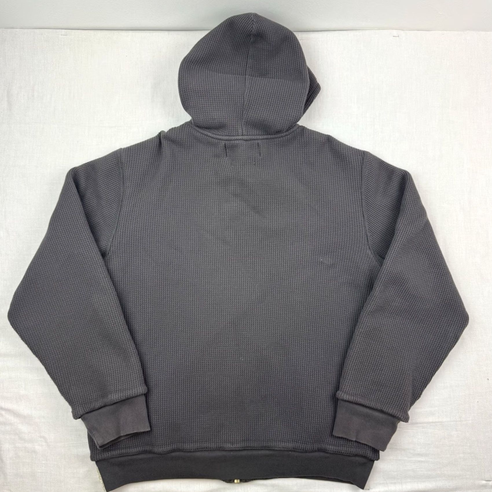 Vintage VINTAGE Polo Jeans Co Thermal Hoodie Shirt Adult Large Gray Hipster 90s US Y2K Mens Full Zip Size US L / EU 52-54 / 3 - 8 Thumbnail
