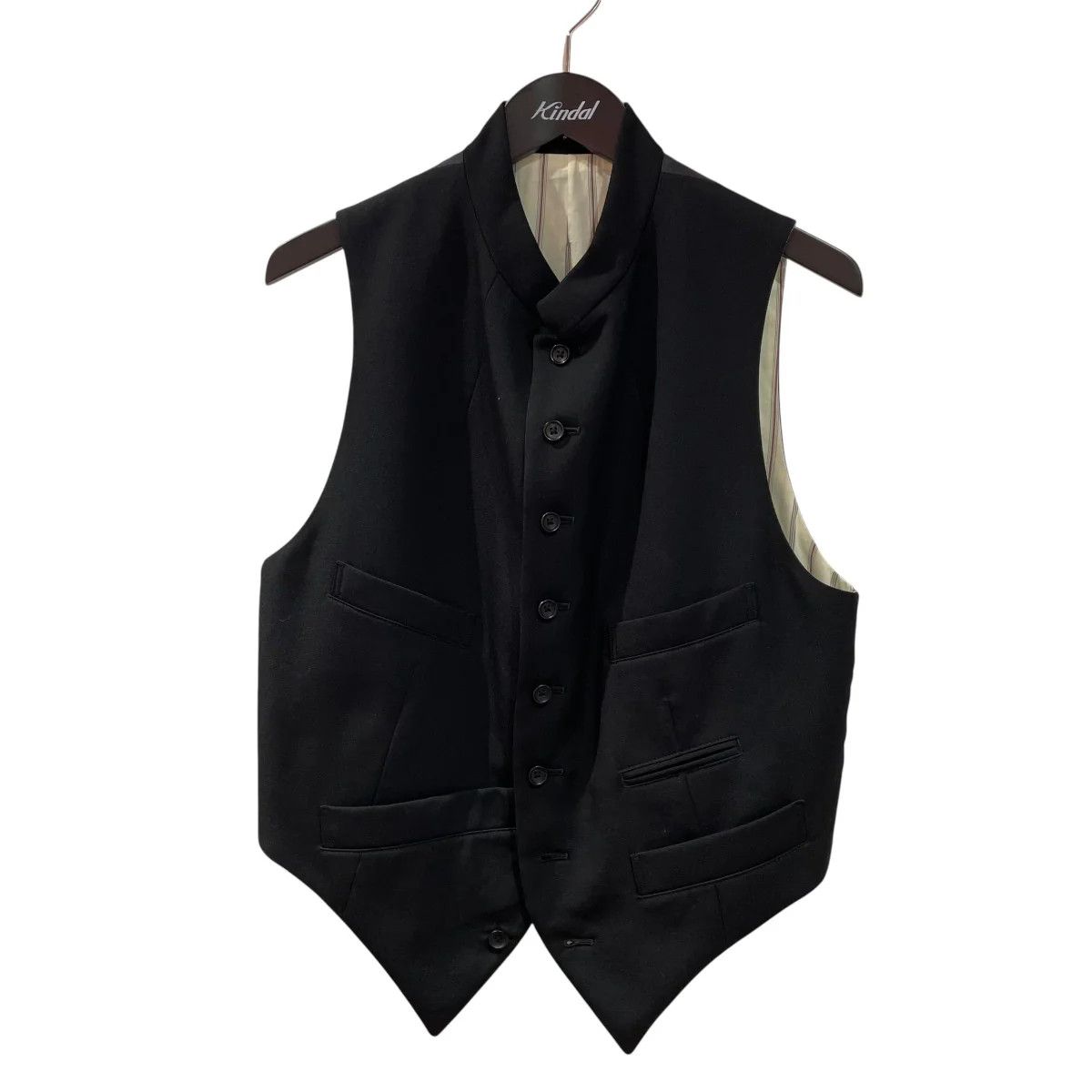 Yohji Yamamoto Yohji Yamamoto pour homme/ AW22 Stand Collar V-Neck Vest Size US M / EU 48-50 / 2 - 1 Thumbnail