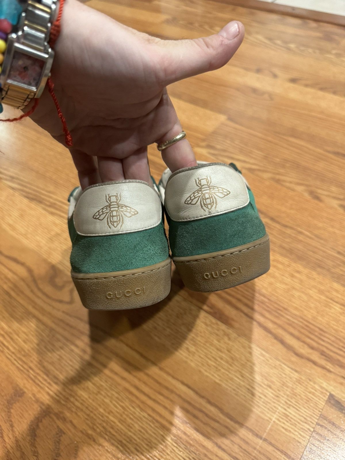 Gucci Gucci g74 trainer sneaker green Size US 8 / EU 41 - 3 Thumbnail