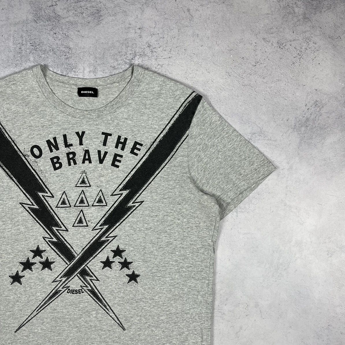 Diesel Diesel Only The Brave lightning big logo T shirt Size US L / EU 52-54 / 3 - 3 Thumbnail