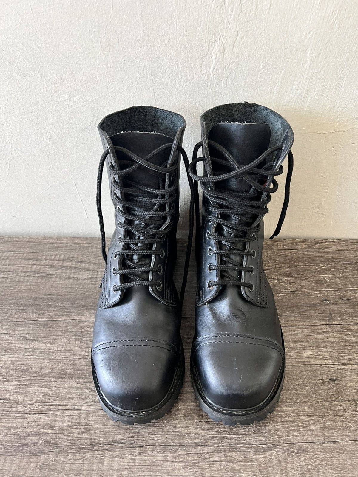 Other UK VINTAGE UNDERCOVER STEEL TOE LEATHER BOOTS Size US 8 / EU 41 - 5 Thumbnail