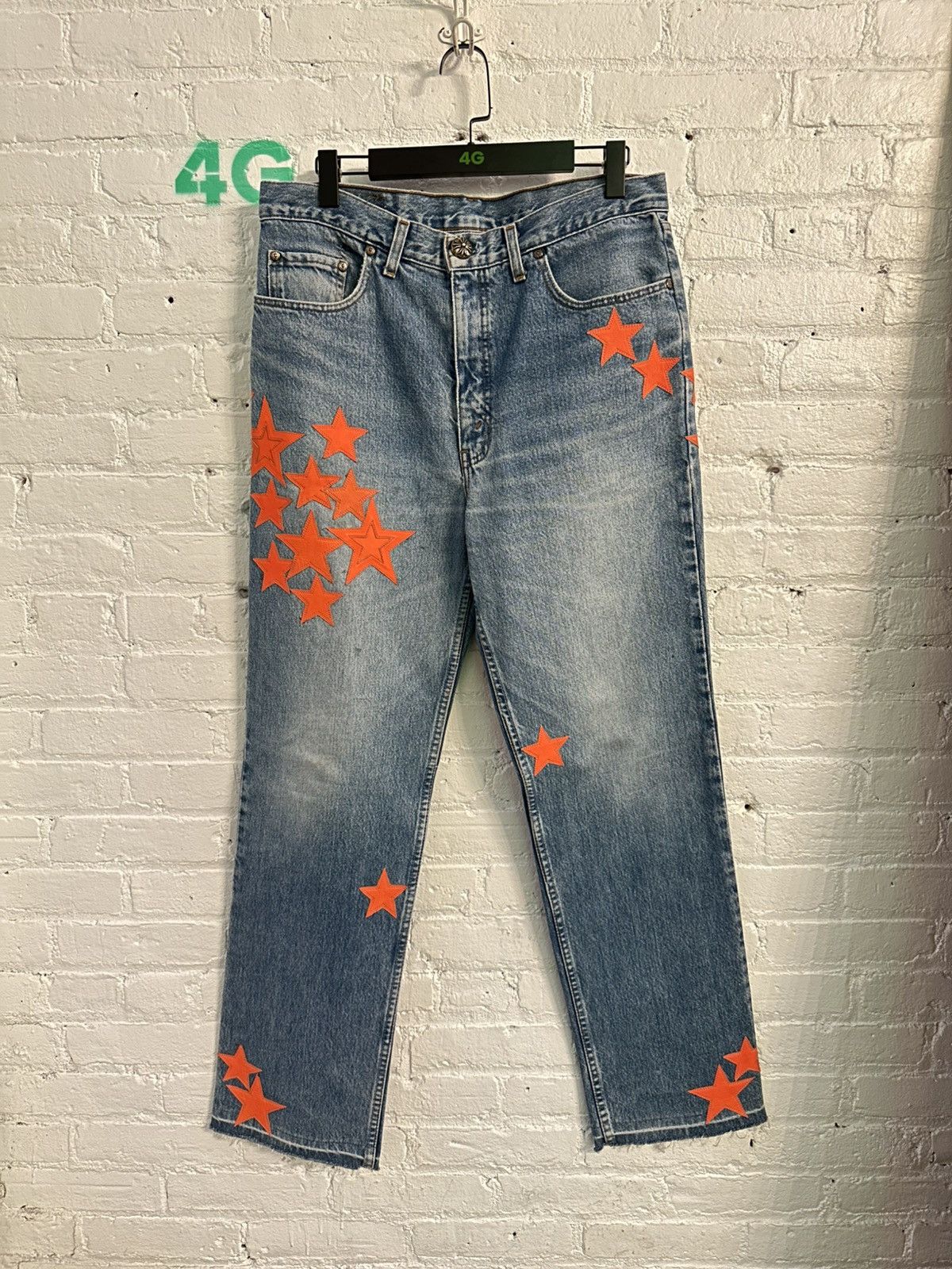 CHROME HEARTS STAR PATCH DENIMS