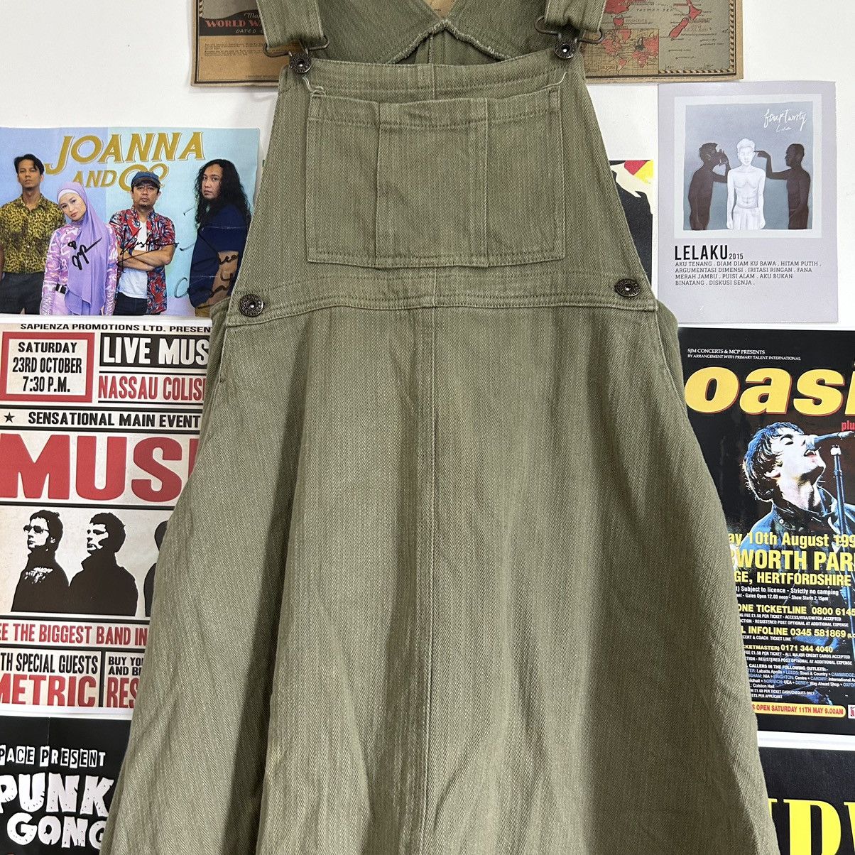Vintage Vintage Simple Loose Suspender Skirt Size 32" / US 10 / IT 46 - 3 Thumbnail