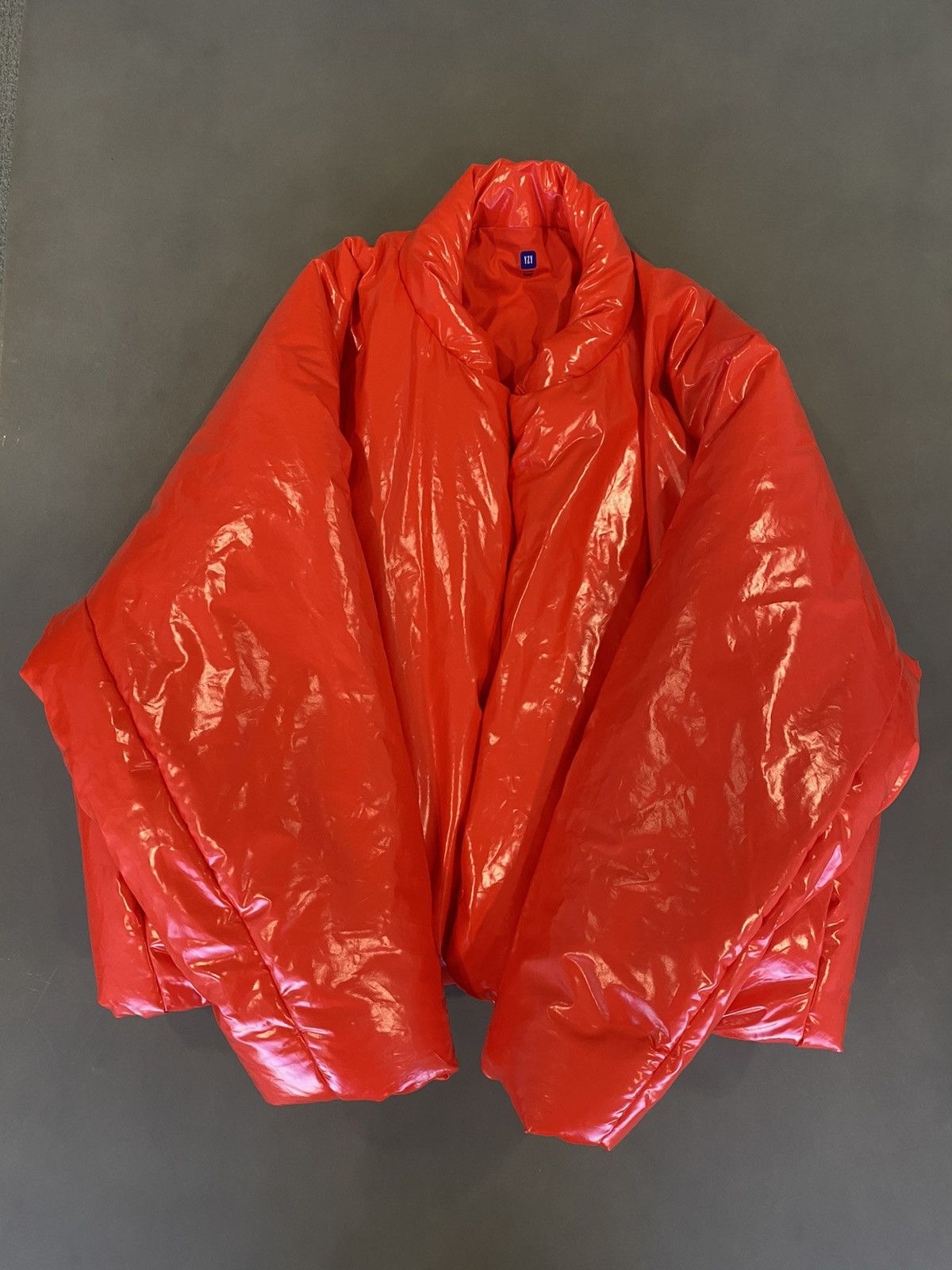 gap yeezy jacket red