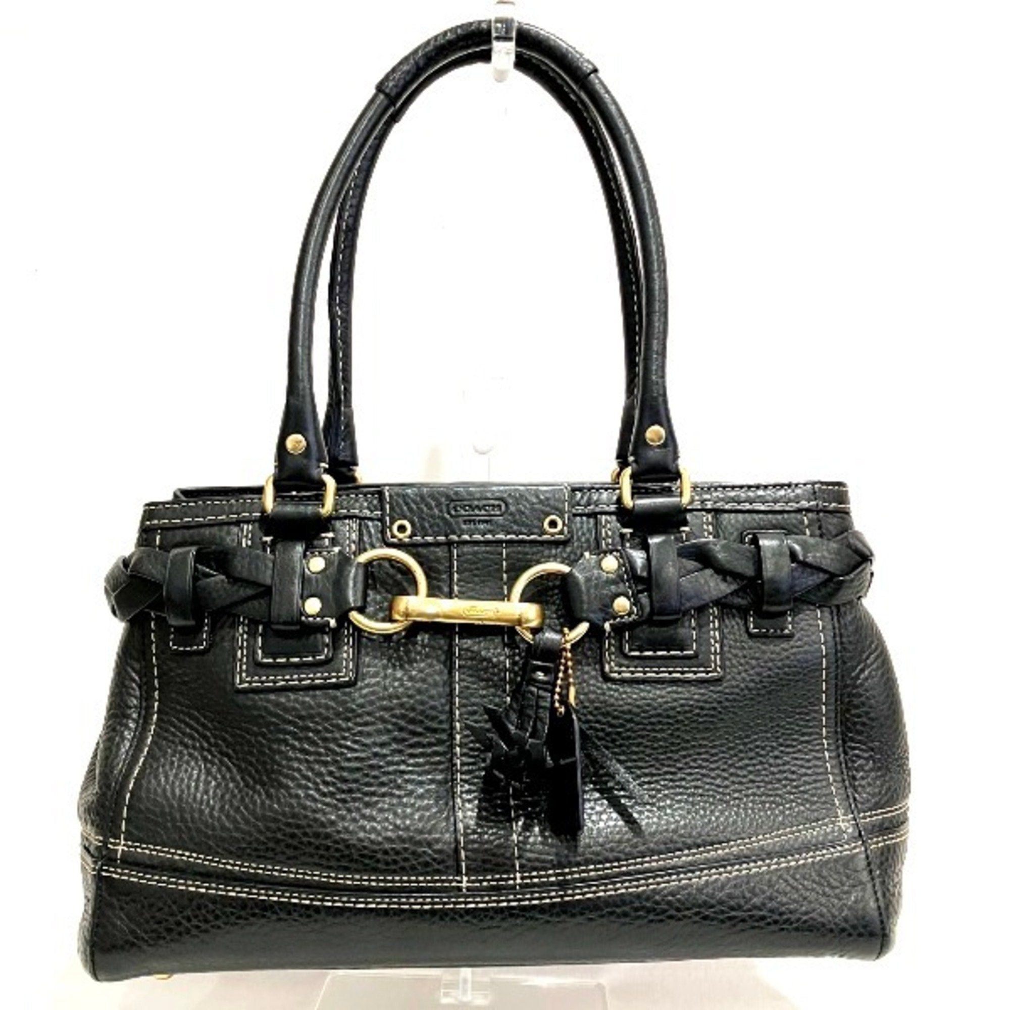 image of Coach Hamptons Medium Carriole 10528 Bag Handbag Ladies in Black, Women's