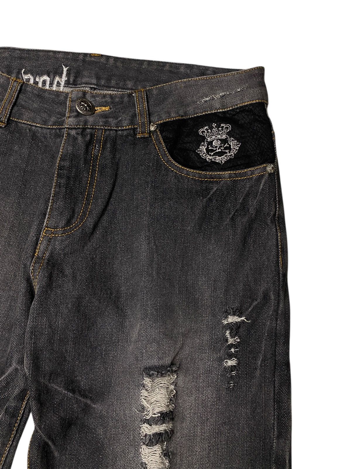 If Six Was Nine Bernings Sho Clawmark Tribal Flared Jeans Size US 28 / EU 44 - 8 Thumbnail