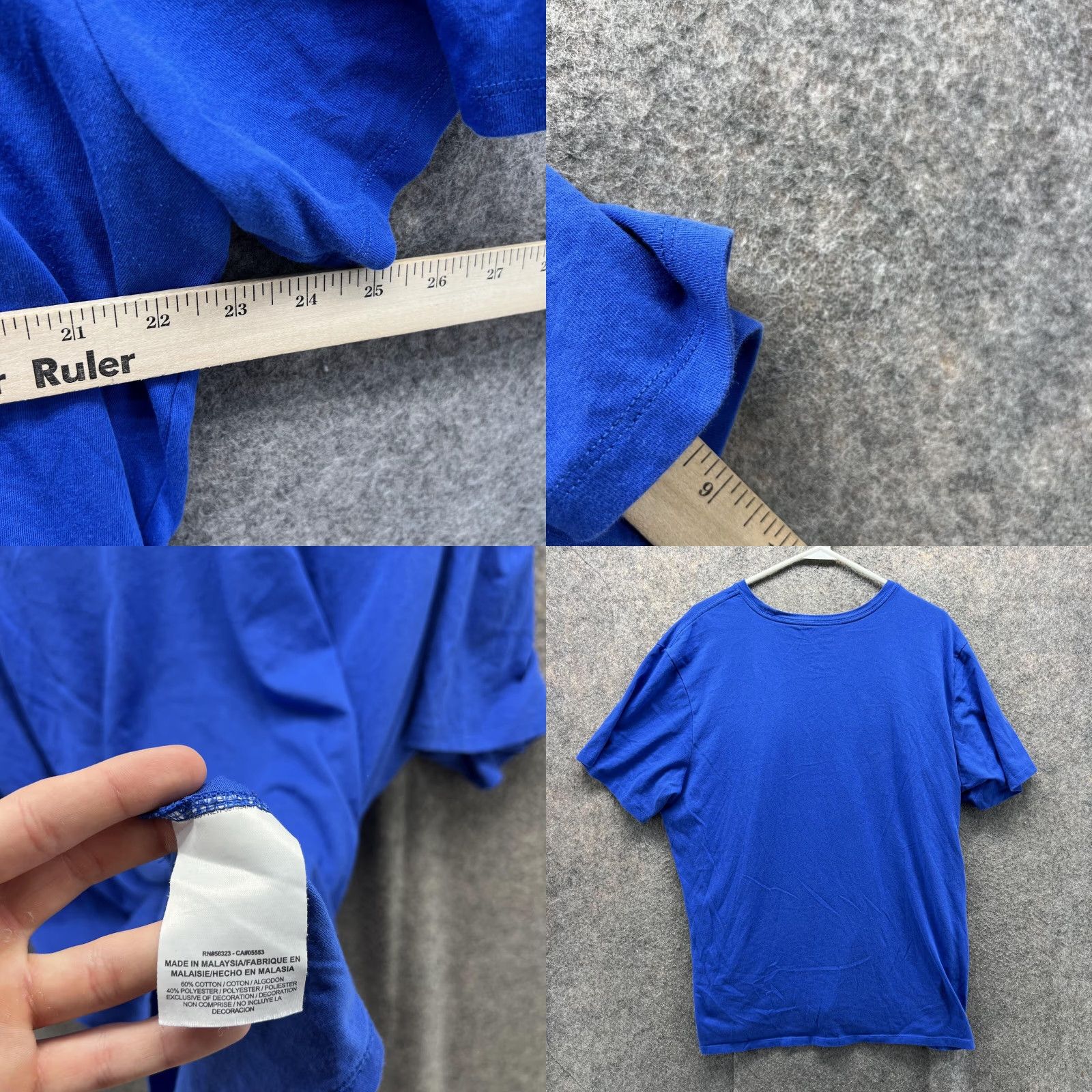Nike Nike Shirt Men XXL Blue Dri-Fit Crewneck Short Sleeve Swoosh Logo Nike Dri-FIT Training Running Moisture Wicking Casual Athletic T-Shirt Size US XXL / EU 58 / 5 - 8 Thumbnail