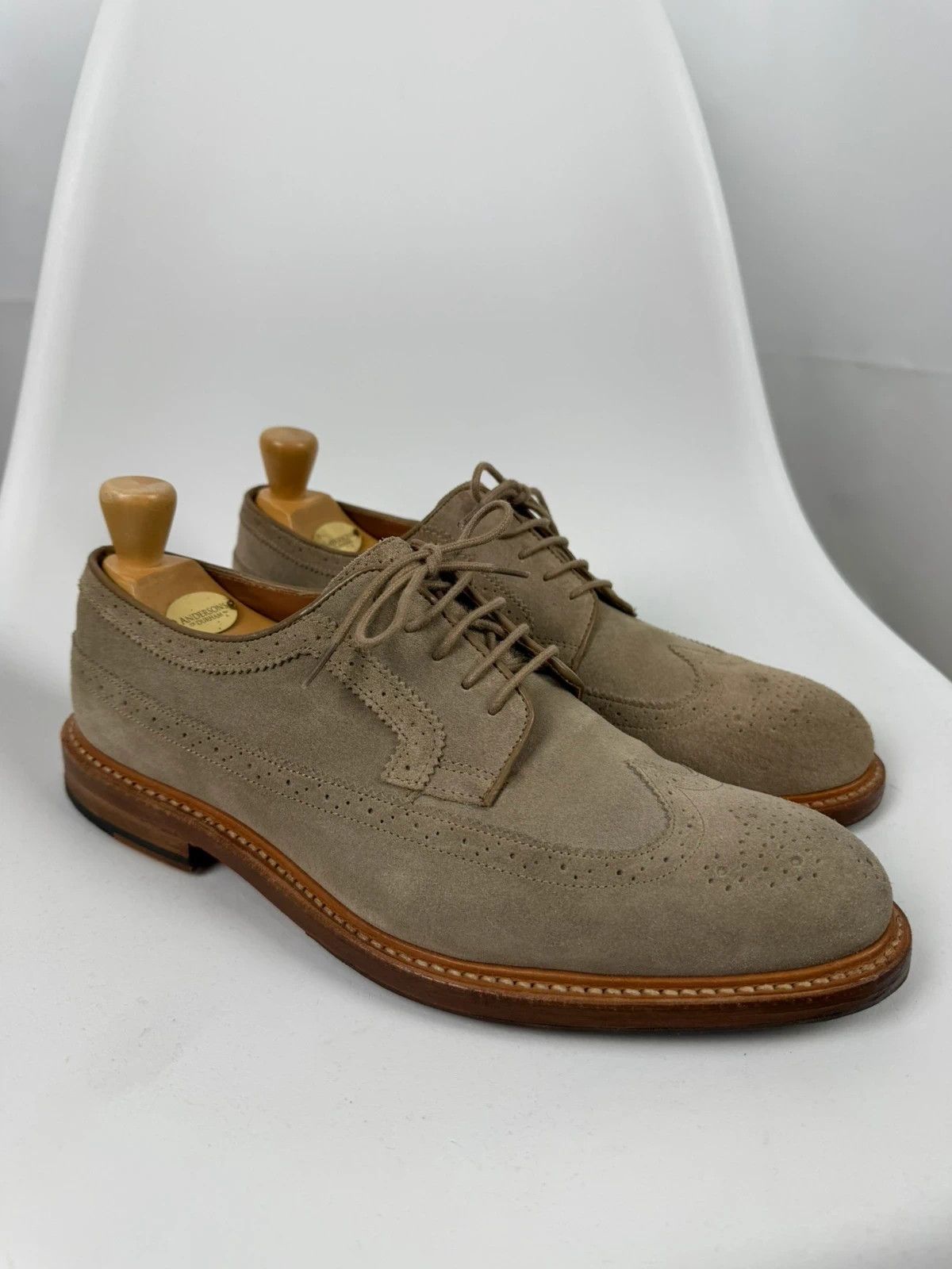 Clarks Clarks Craftmaster Suede Derby Shoes Brogue size UK9.5 Size US 10.5 / EU 43-44 - 1 Thumbnail