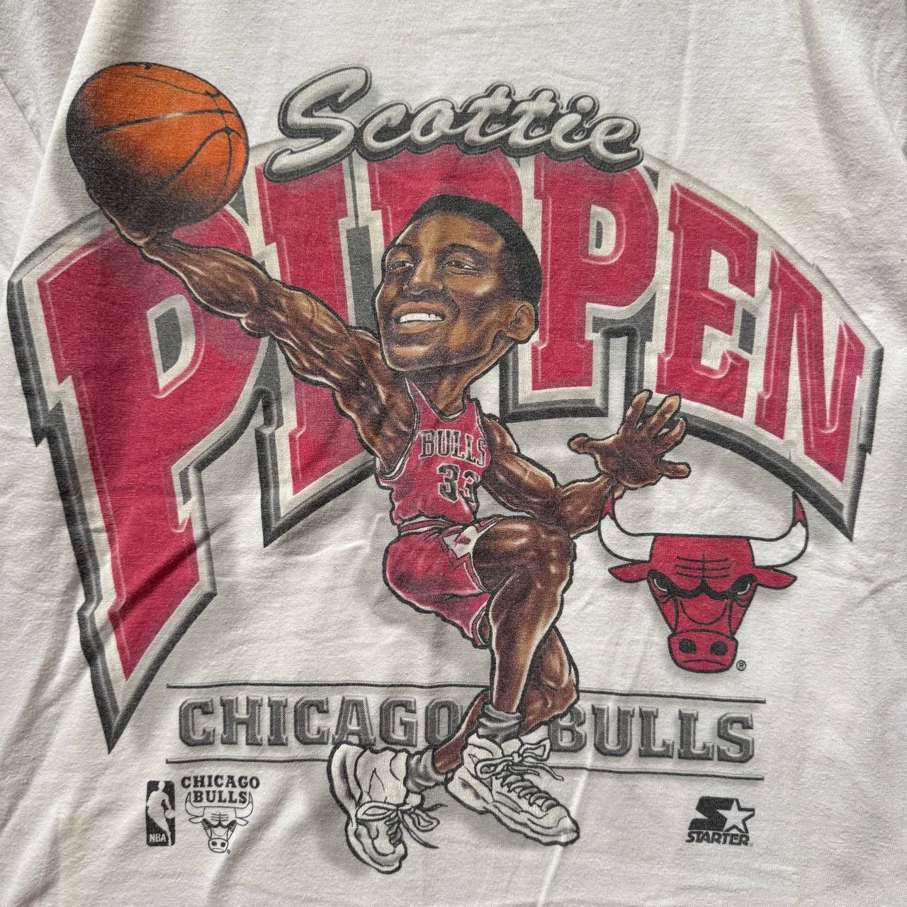NBA Vintage Starter NBA Scottie Pippen Chicago Bulls Retro Shirt Size US L / EU 52-54 / 3 - 3 Thumbnail