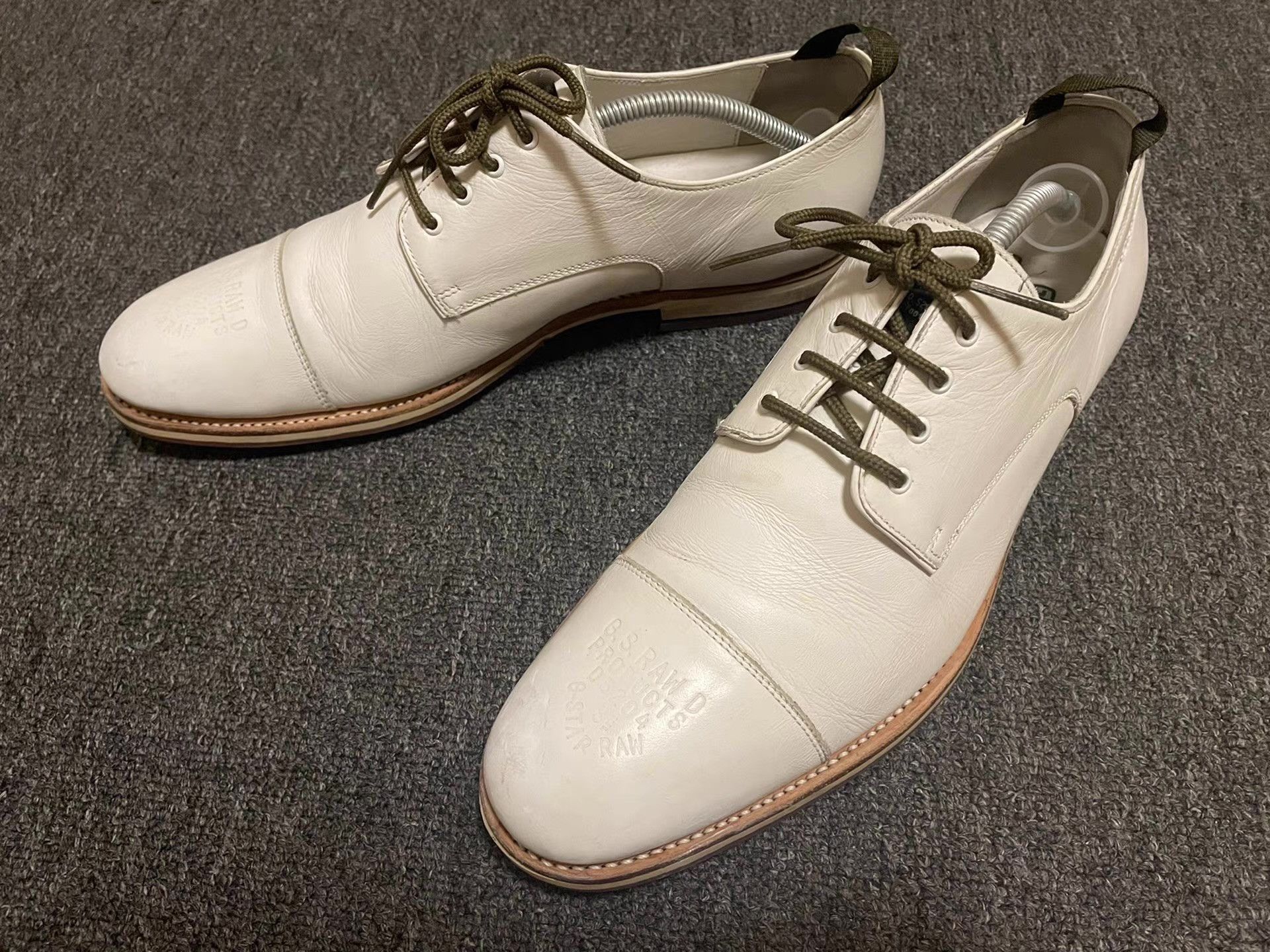 G-Star G-Star Raw white derby leather shoes Q4 Size US 10 / EU 43 - 2 Thumbnail