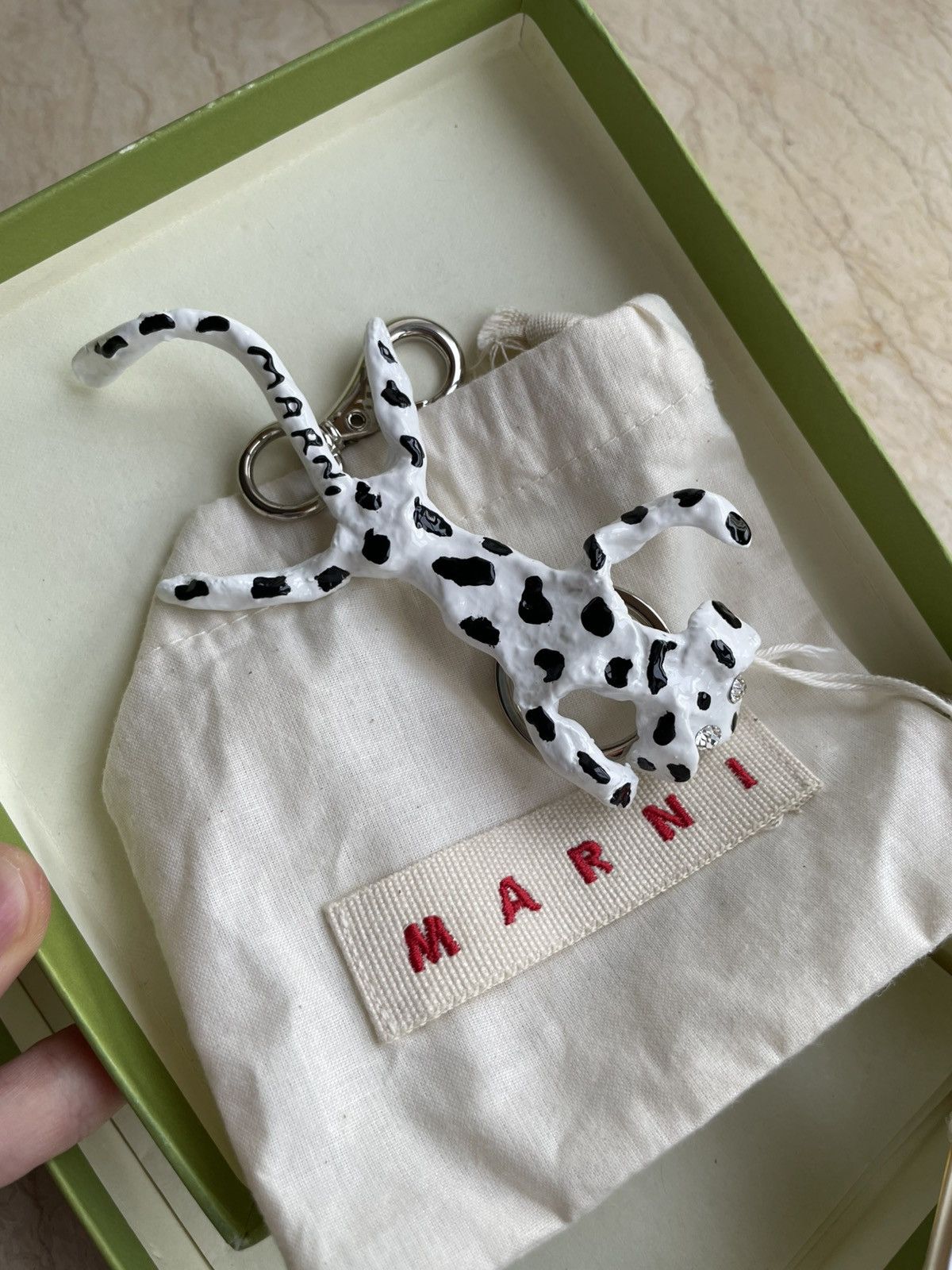 Marni Marni dalmatian brass keyring charm Size ONE SIZE - 2 Thumbnail
