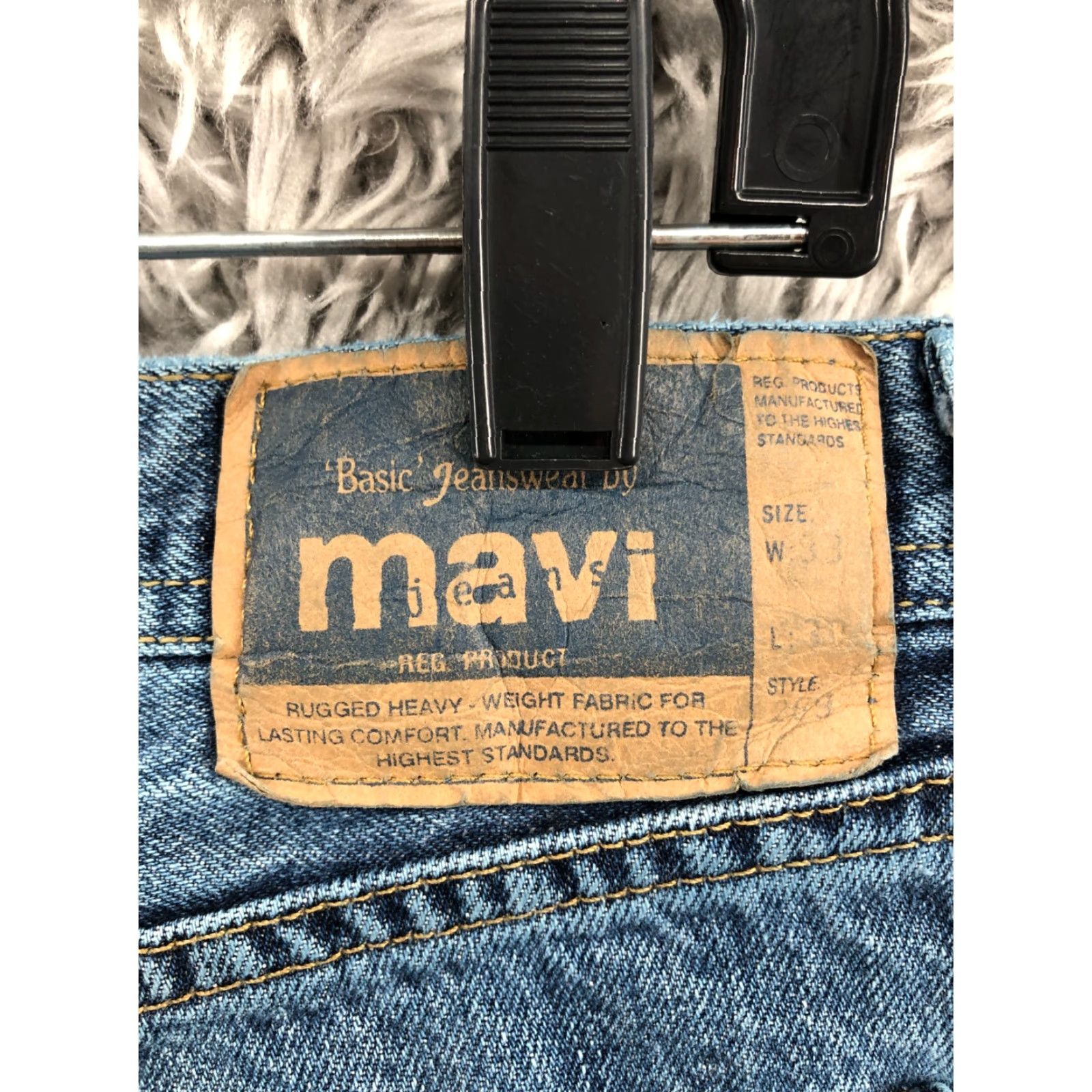 Mavi Mavi Dylan Jeans Mid Straight 269 33x27 Mens Blue Size US 33 - 6 Thumbnail