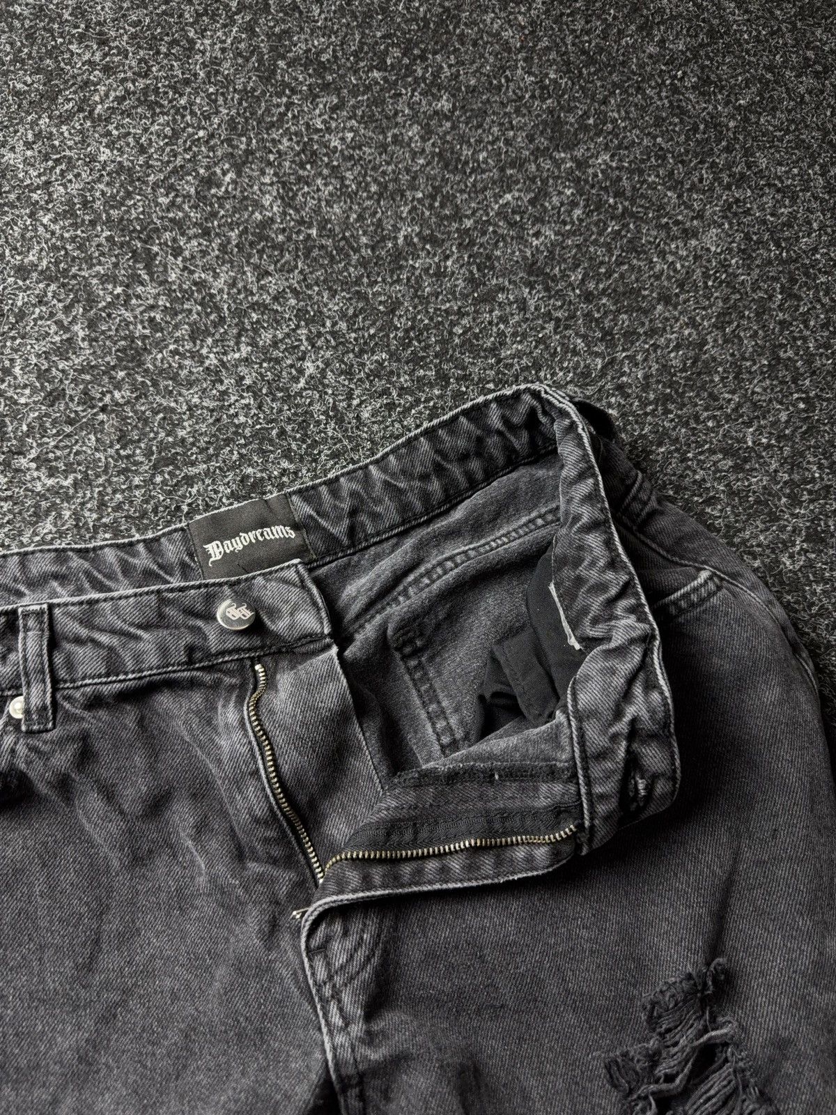 Japanese Brand Japanese Avant-Garde 00s Distressed Panel Jeans Wide Leg Y2K Size US 31 - 9 Thumbnail