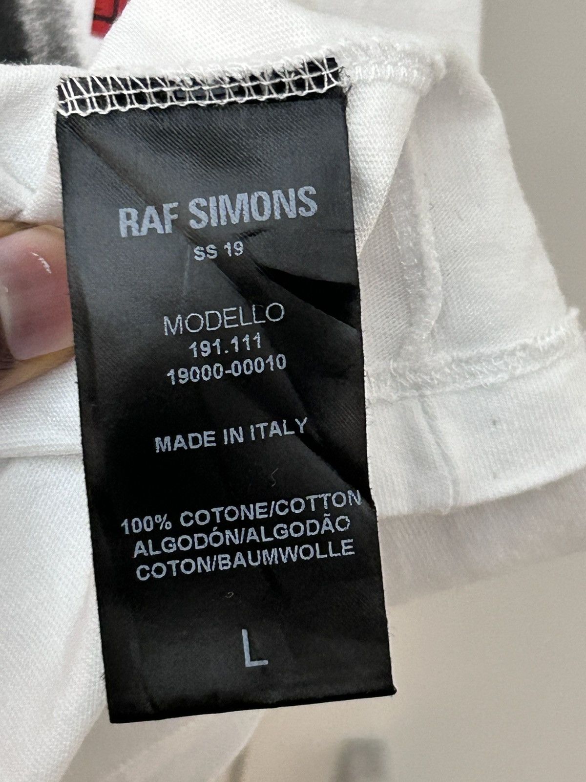 Raf Simons RAF Simmons SS19 Pierced Mouth tee | Grailed