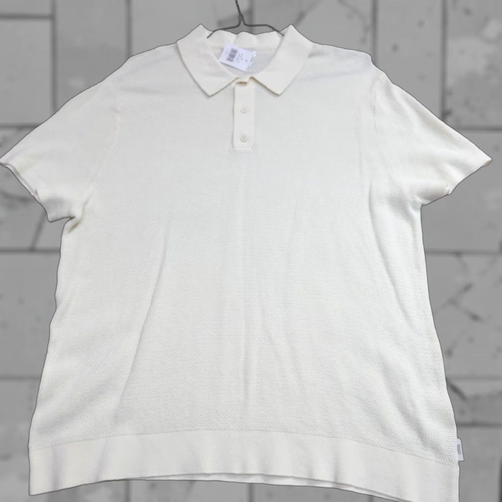 Onia Onia Polo Shirt 2XL Yellow Solid Cotton Knit S/S Pullover Men Polo Size US XXL / EU 58 / 5 - 1 Thumbnail
