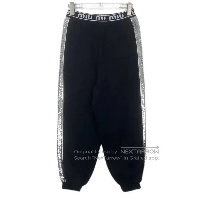Miu Miu Miu Miu Black Cotton Womens Casual Pants . Size 23" - 2 Thumbnail