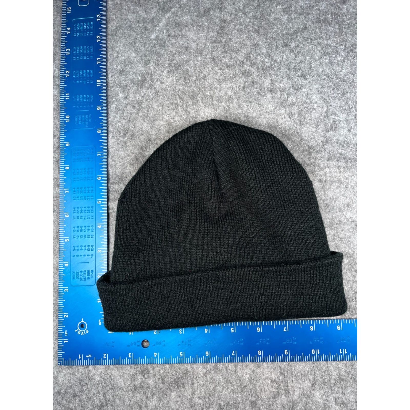 Vintage Crossland Beanie Toque Adult Black Knit 100%Acrylic Embroidered Hat/Cap Unisex Adults One Size Fall Winter Outdoor Logo Size ONE SIZE - 4 Thumbnail