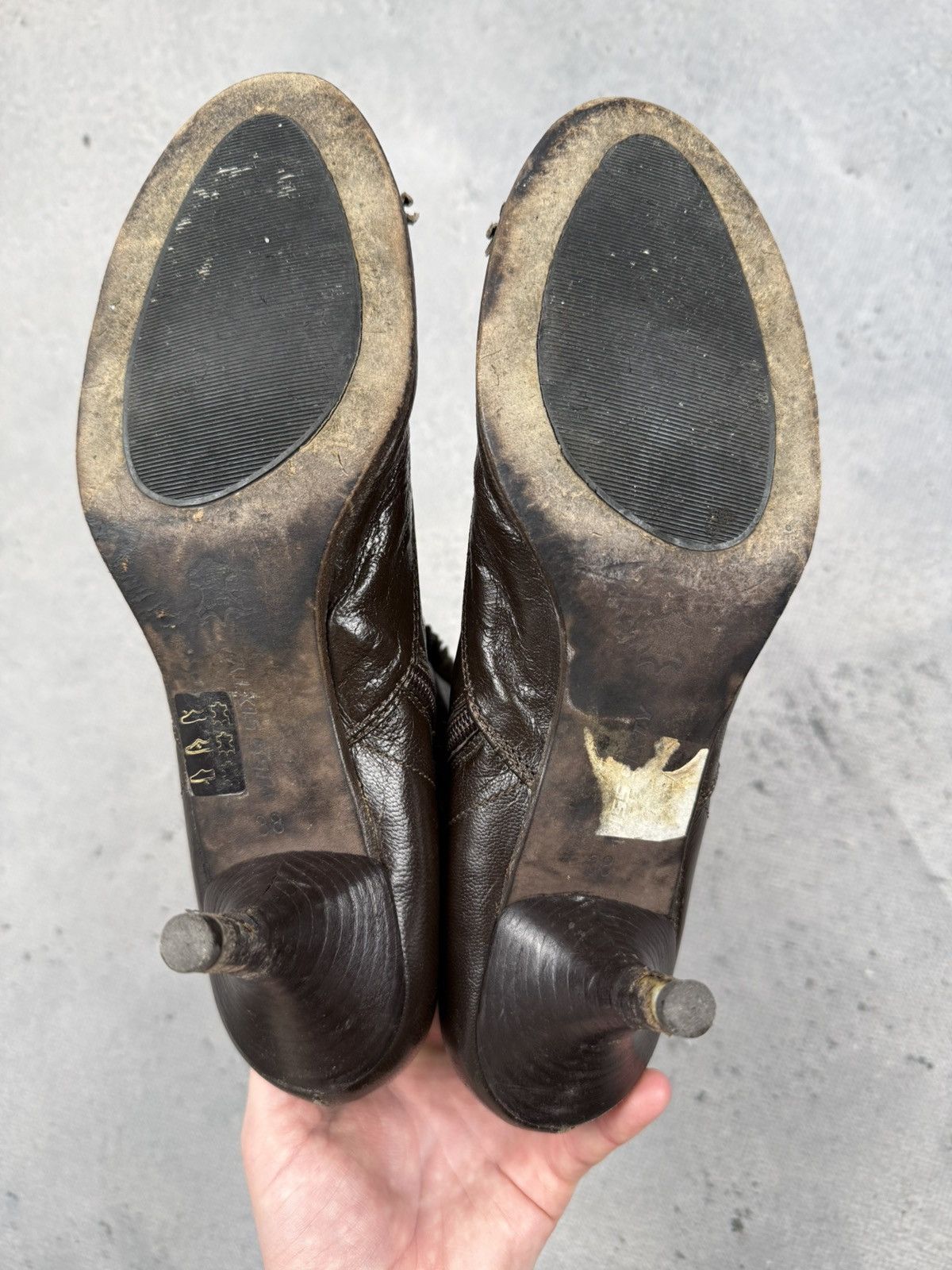 Miss Sixty Miss Sixty Vintage Leather Ankle Boots Kitten Heel Archive Size US 8 / IT 38 - 11 Thumbnail