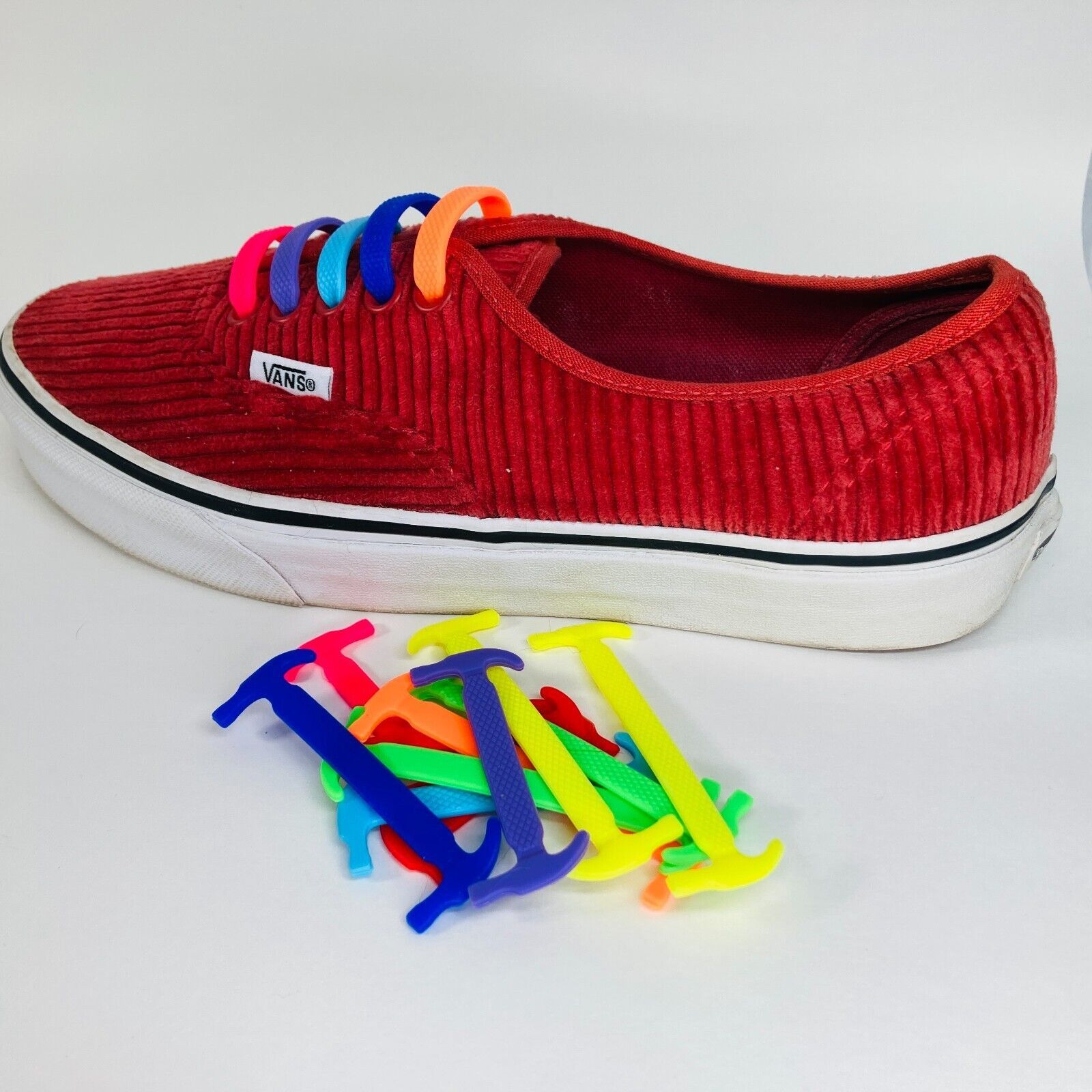 Vans Vans Authentic Corduroy Rumba Red Skate Shoes, Size 7 US Men Size US 7 / EU 40 - 11 Thumbnail