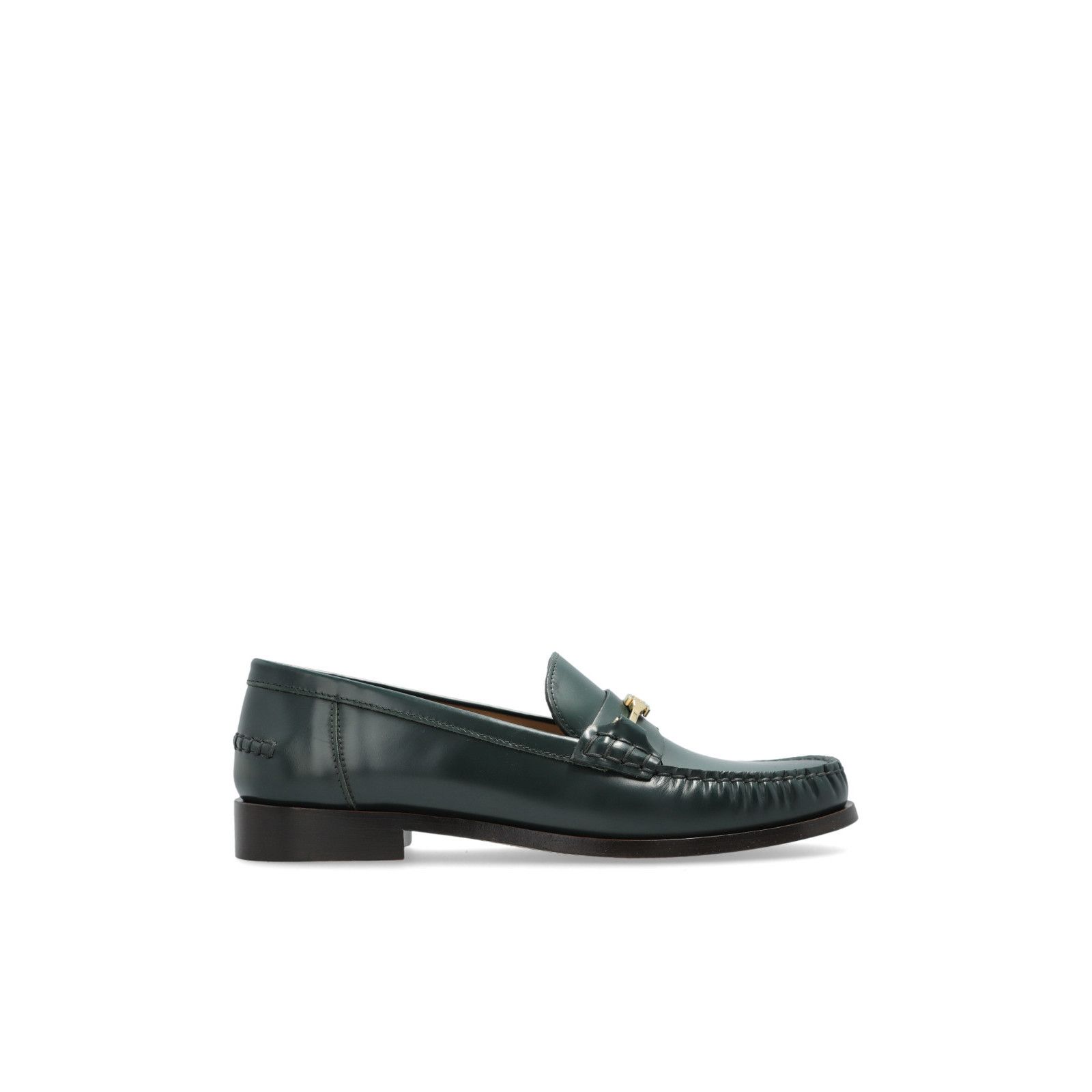FERRAGAMO Harry Green Leather Loafers New & Authentic (Women