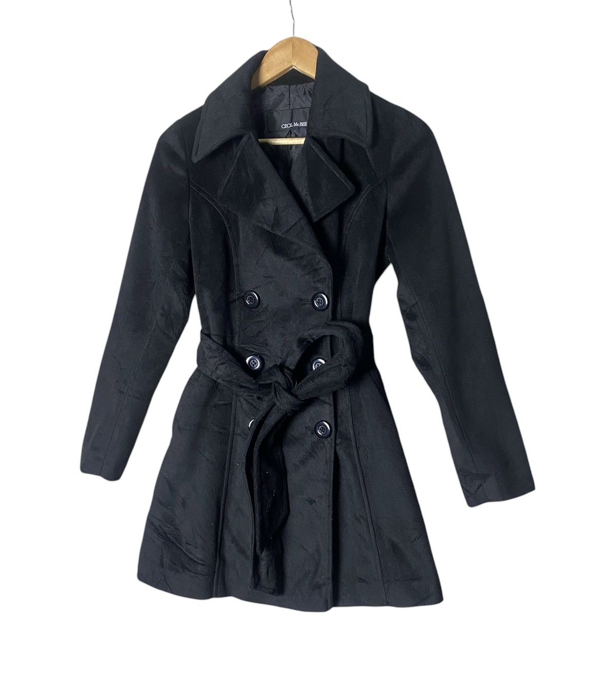 Japanese Brand CeCil McBee Velvet TrechCoat Jacket Size M / US 6-8 / IT 42-44 - 2 Thumbnail